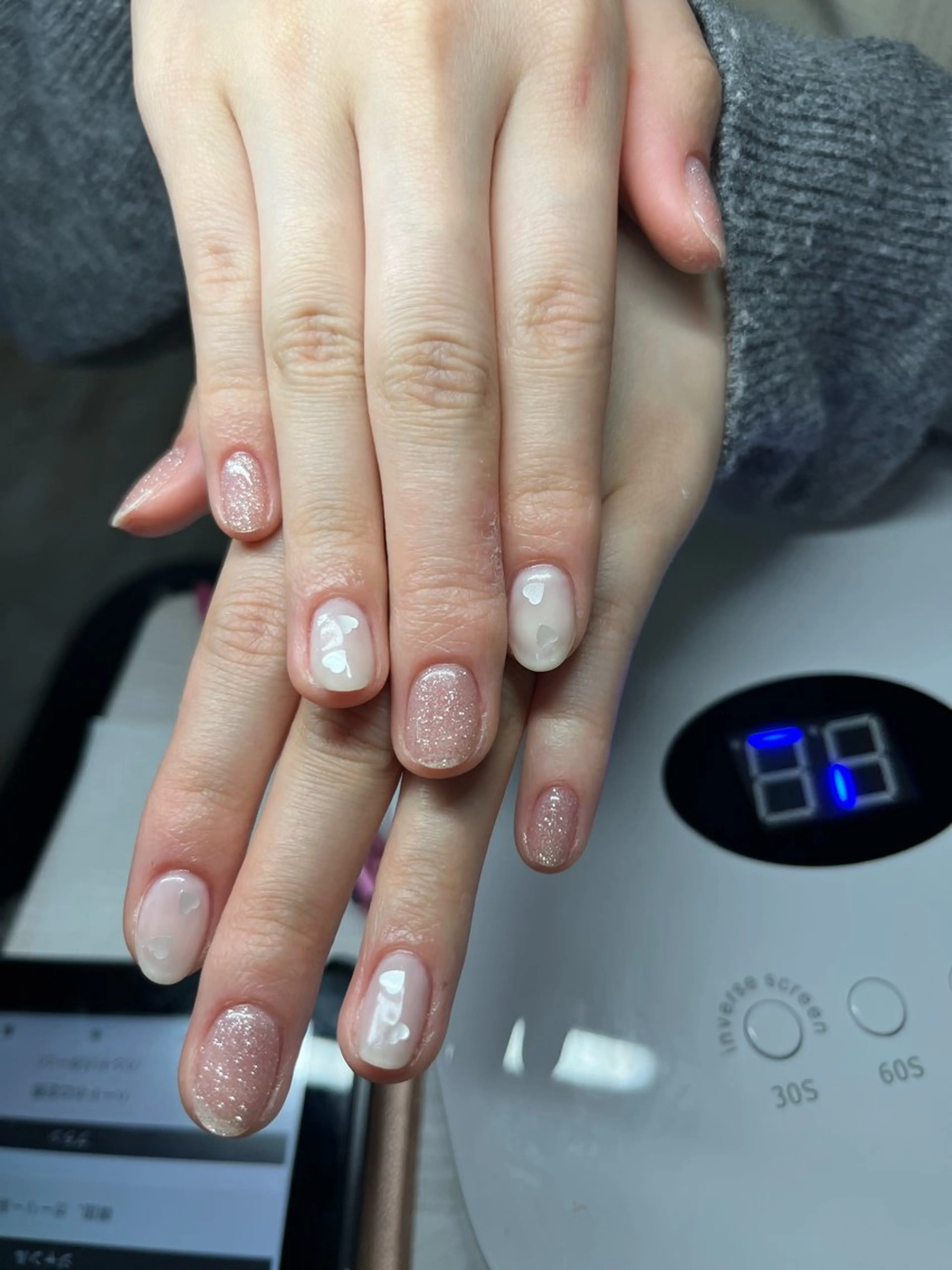 ネイル フラッシュネイル ジェルネイル ハート TRU NAIL＆EYE 上野店【トゥルーネイル＆アイ】所属・TRU ももかのネイルデザイン