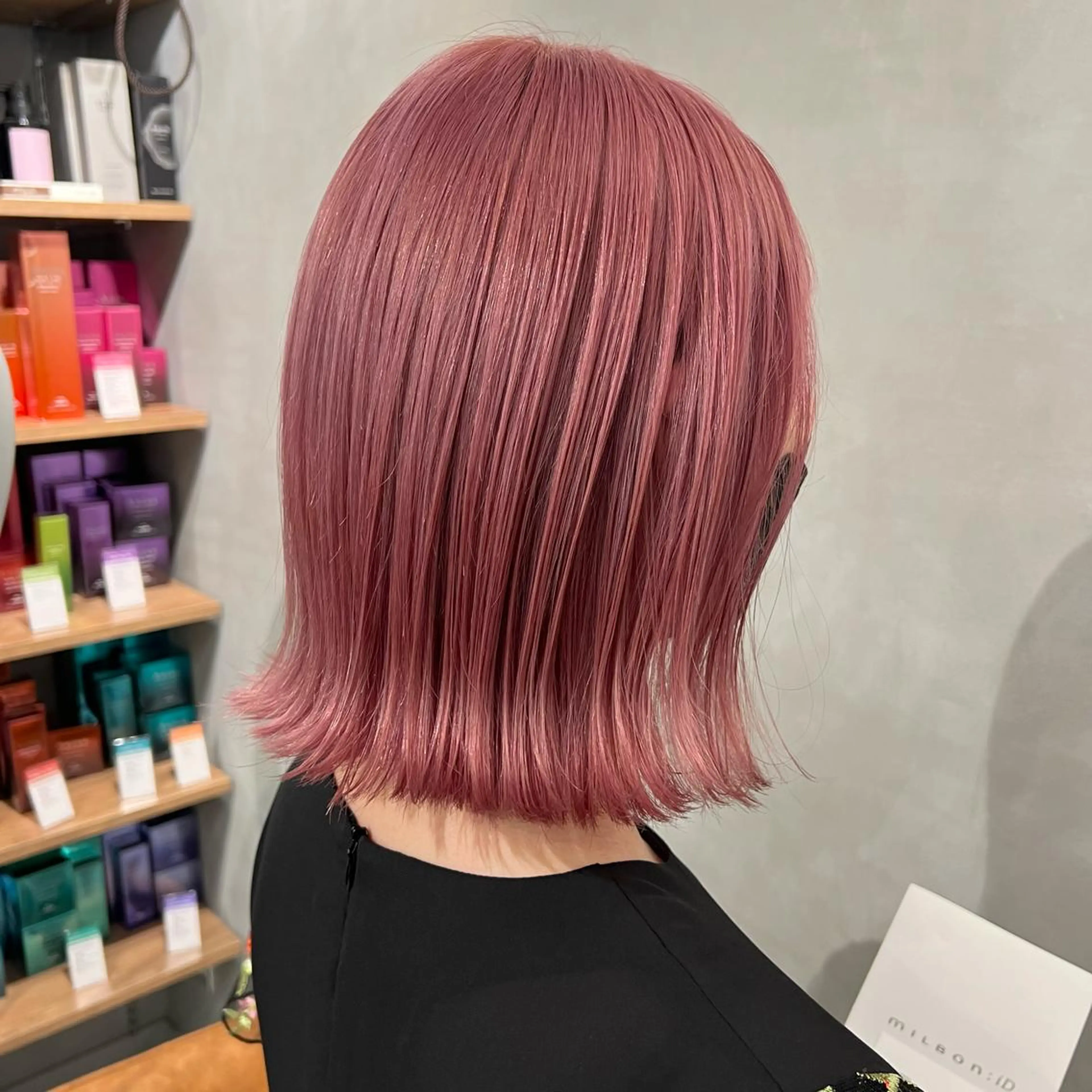 ショート カラー ピンクカラー カット ヘアカラー トリートメント 🌹似合わせカラー/ 酸性縮毛🌹野本麗奈のヘアスタイル