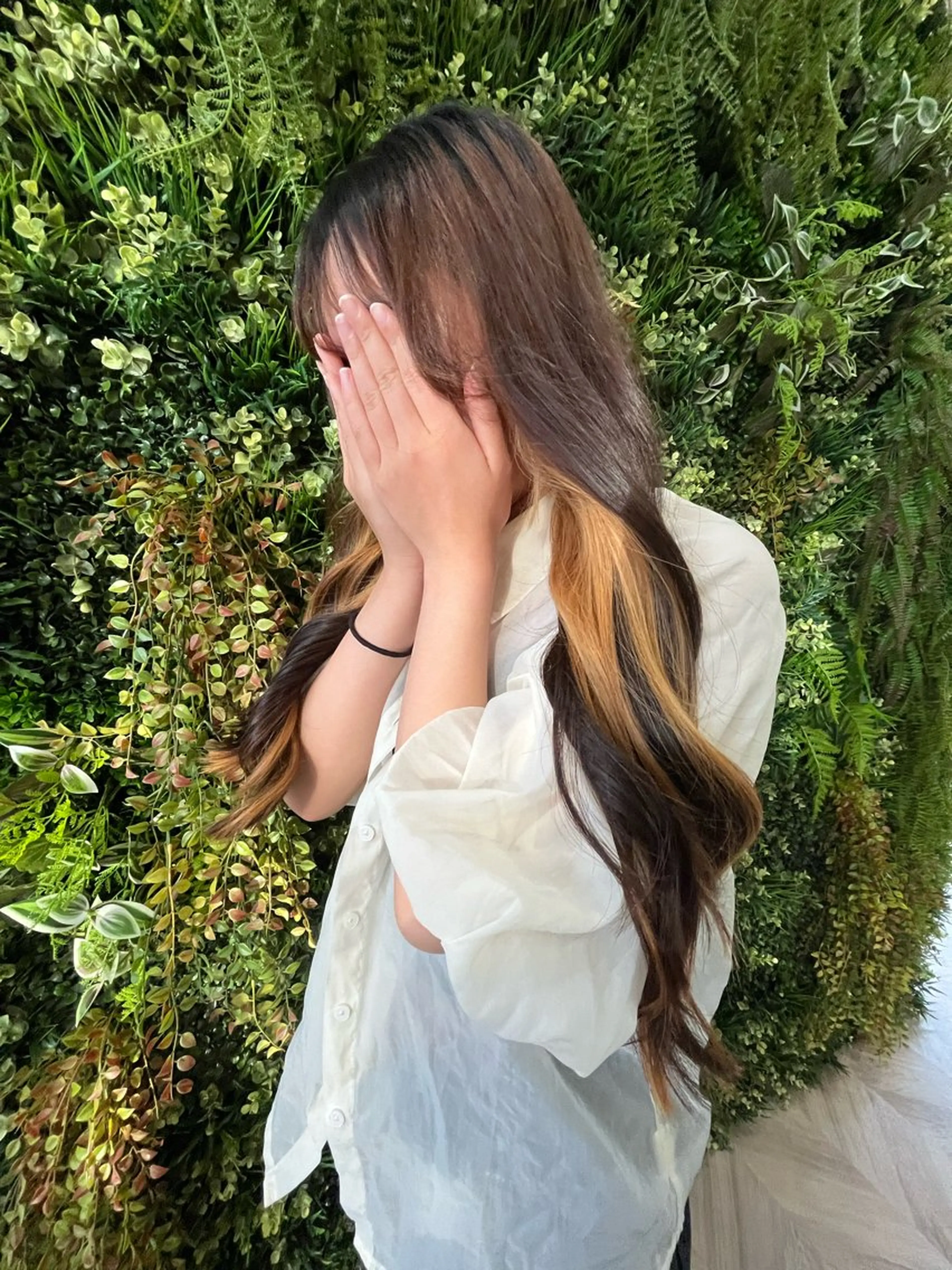 カラー ブリーチ 中島 姫翠のヘアスタイル
