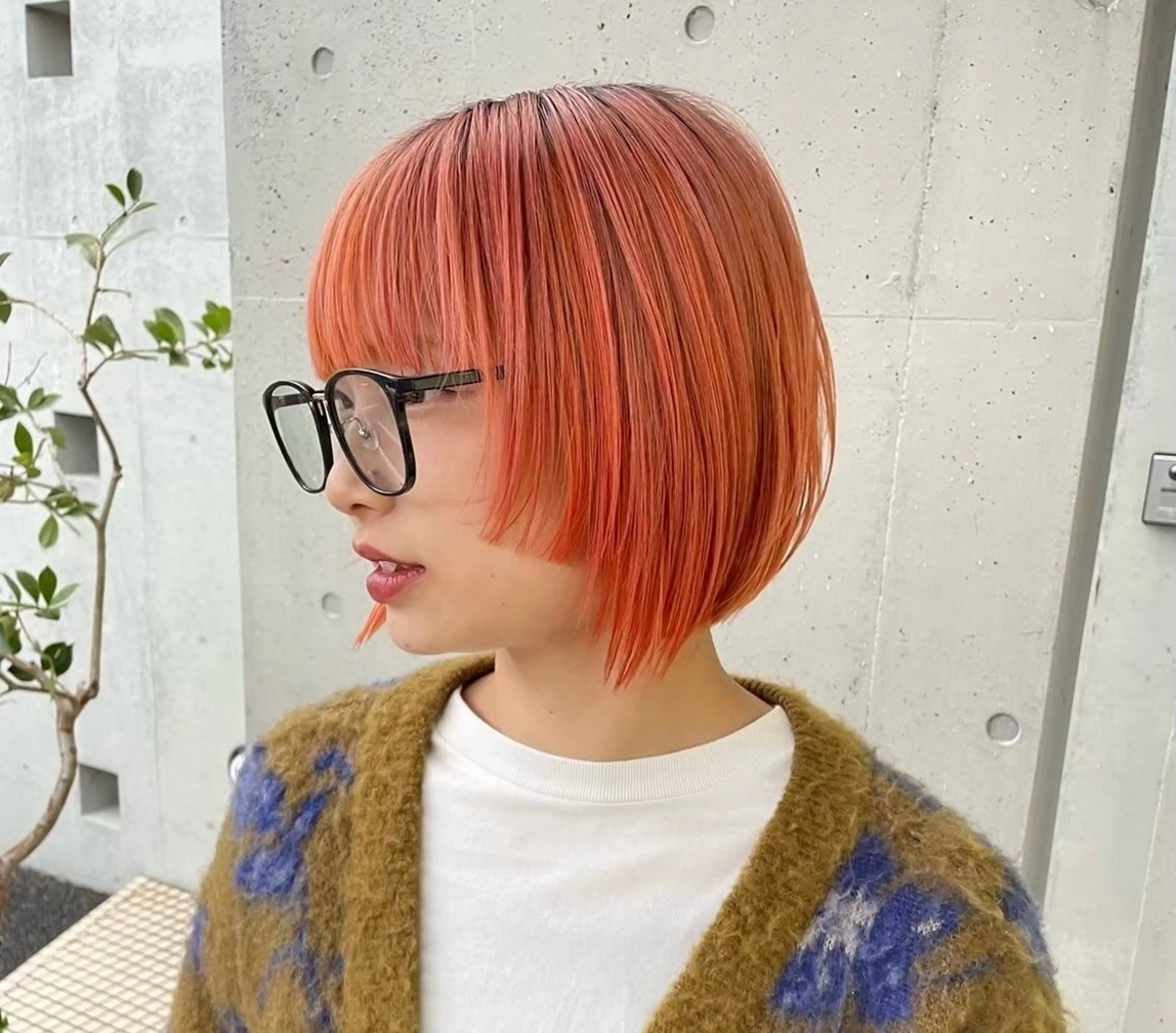 【🎟️🩰春っぽ暖色カラー🩰🎟️】ケアブリーチカラー＋髪質改善トリートメント✨の写真