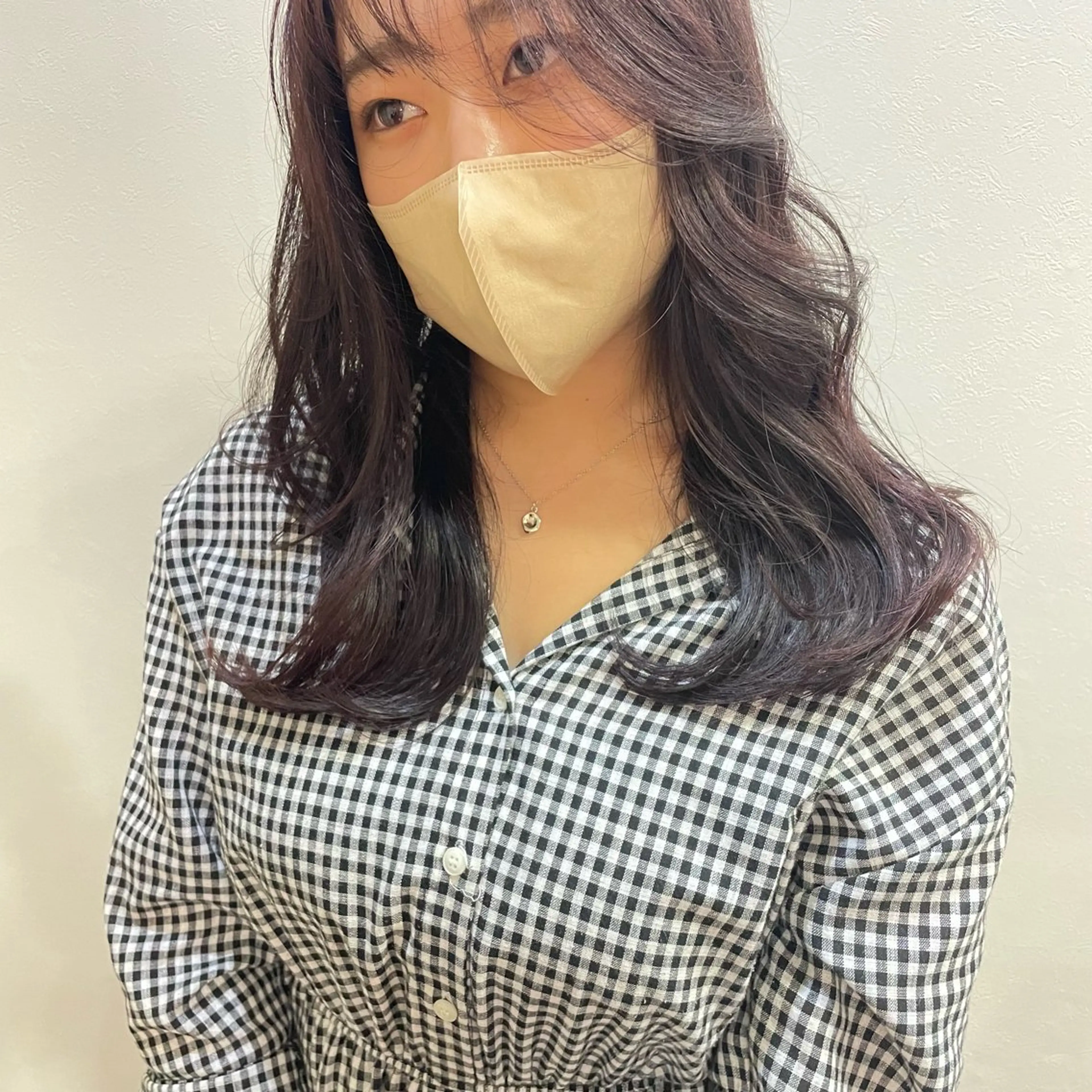 セミロング カラー ヘアカラー 馬越 優のヘアスタイル