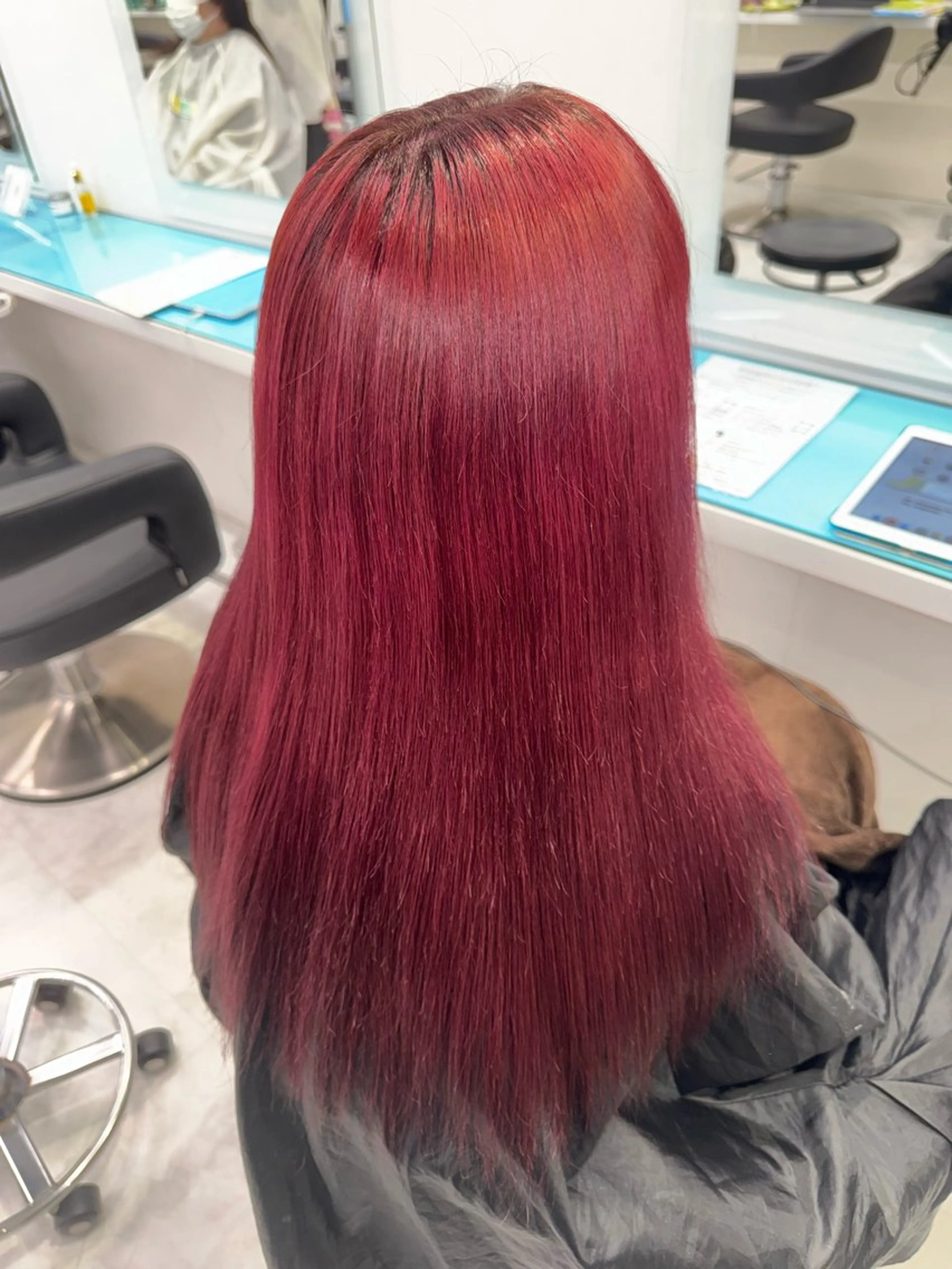 ロング カラー ヘアアレンジ 可愛い暖色ヘア🥀 えびけんのヘアスタイル