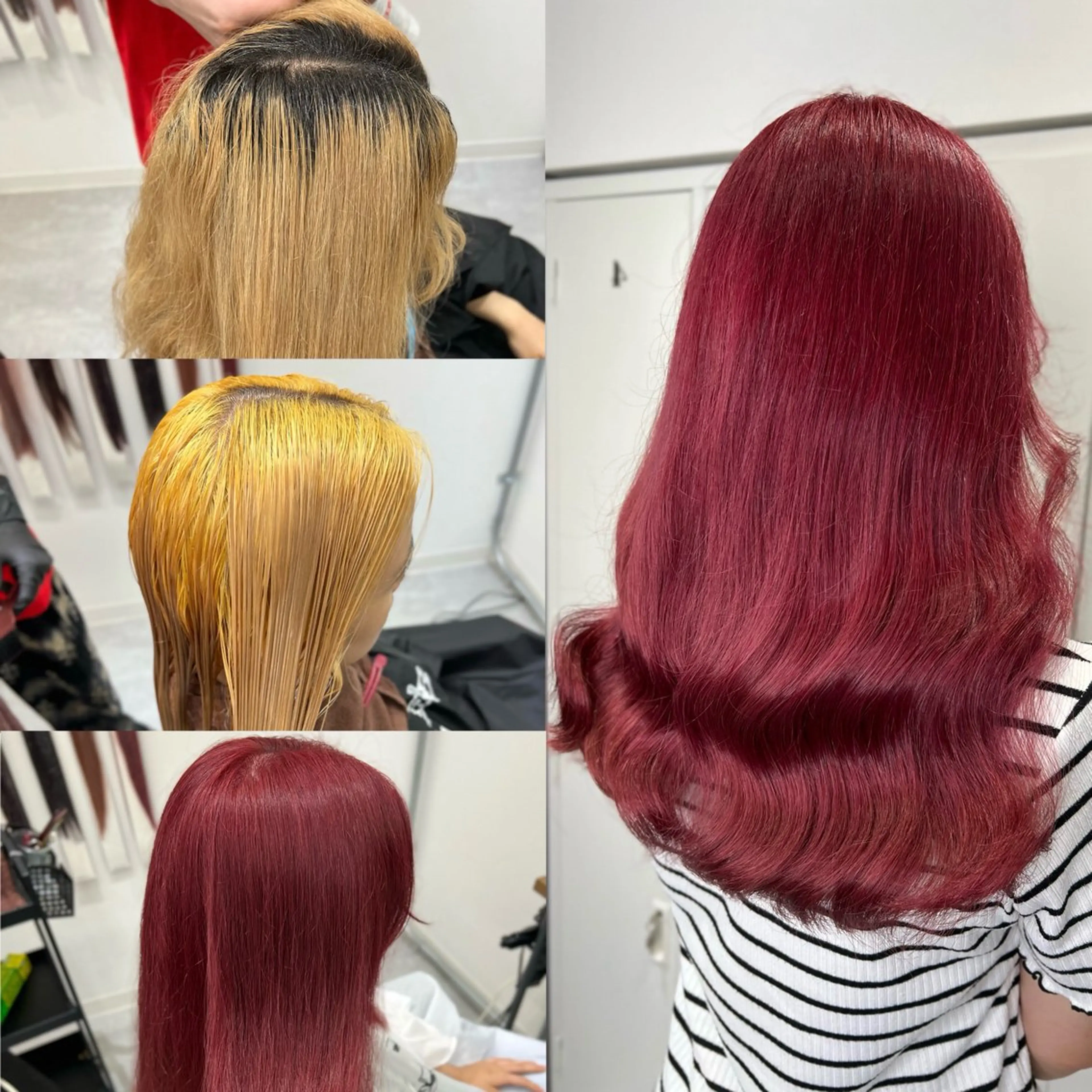 ロング カラー シールエクステ ブリーチ 透明感カラー デザインカラー ダブルカラー カットモデル募集 八王子/kyocoのヘアスタイル