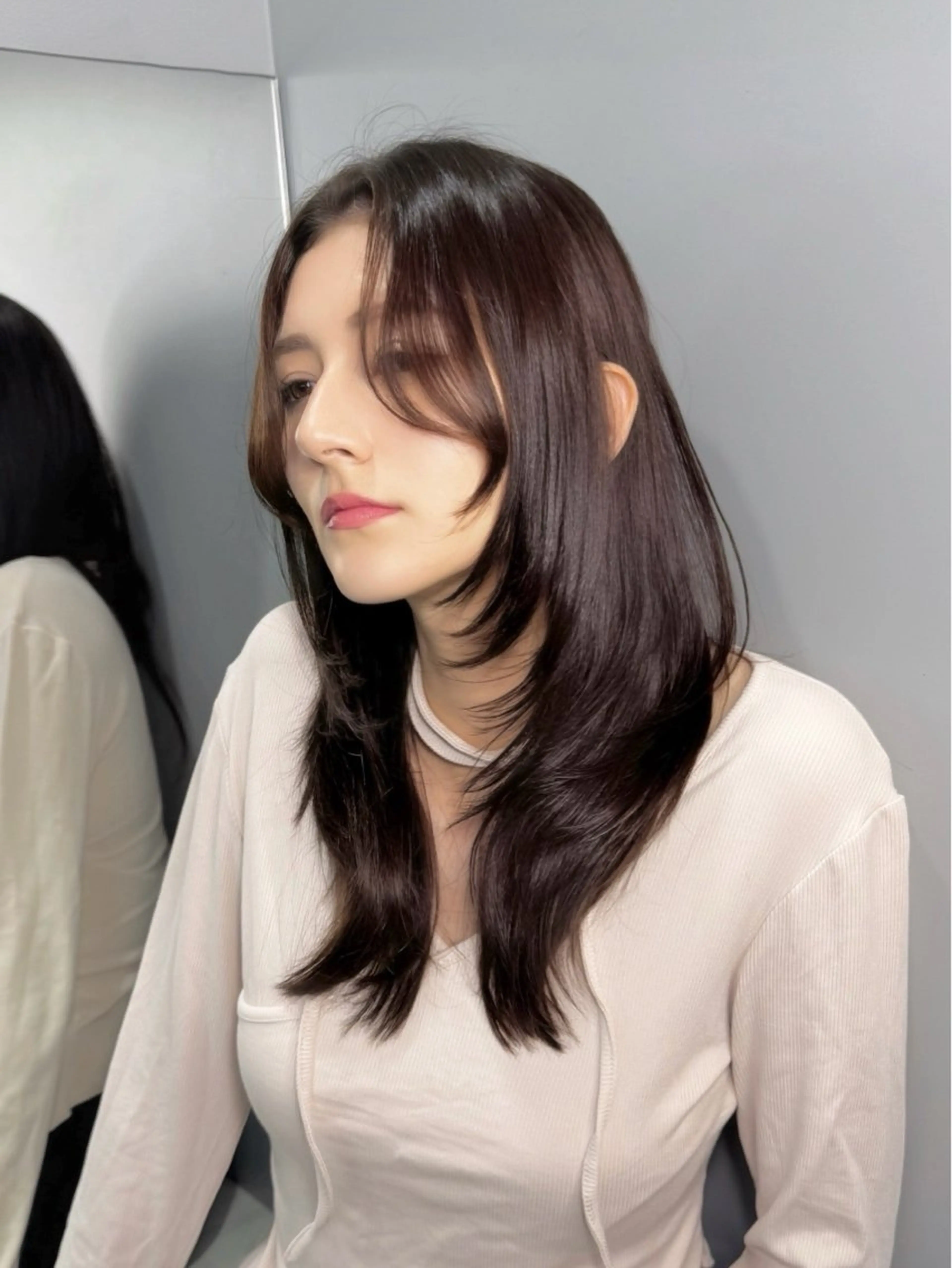 セミロング カラー カット 縮毛矯正 トリートメント 🦋韓国系指名No1 店長/圓山 祐也🦋のヘアスタイル