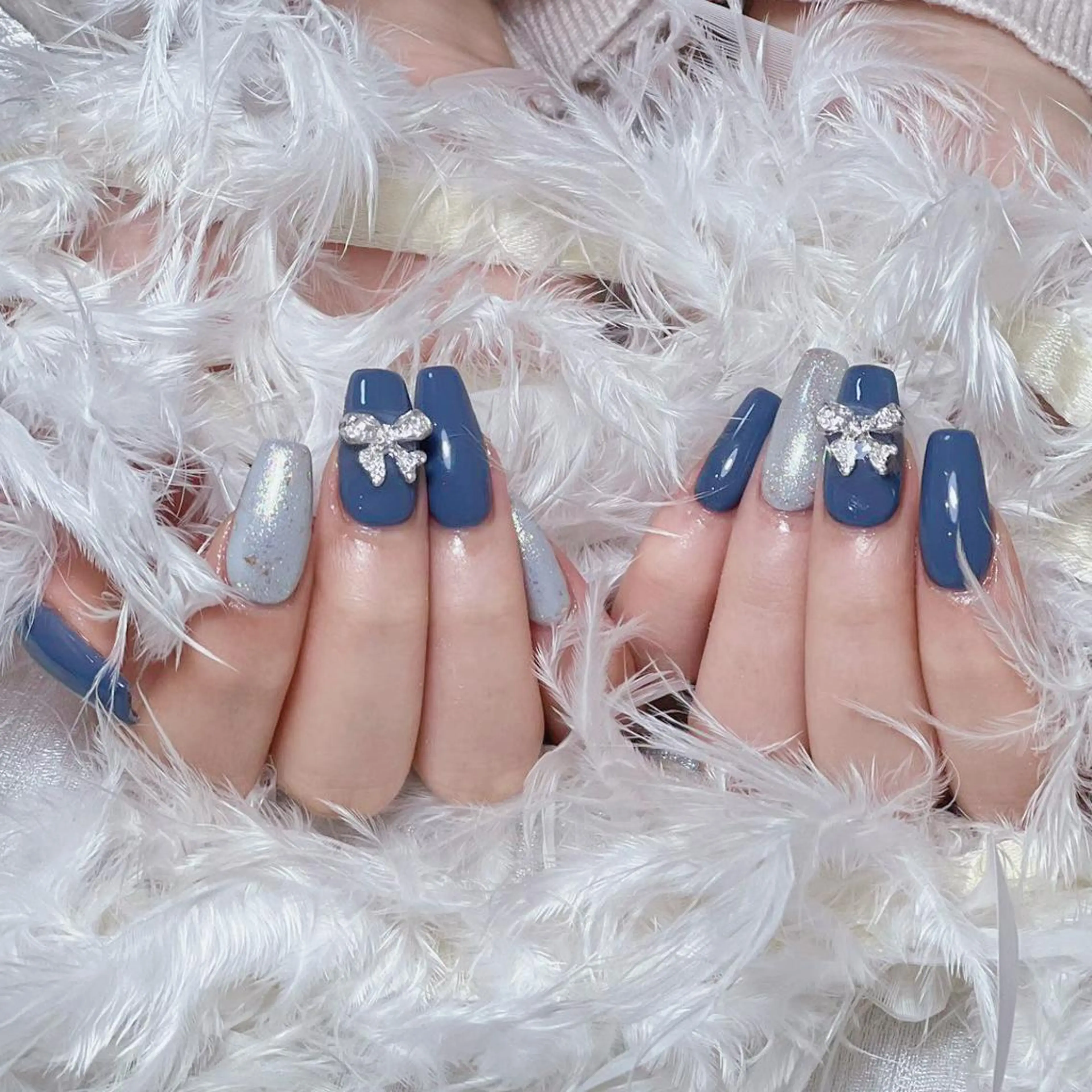 ロング ハンドネイル RINA 🎨のネイルデザイン