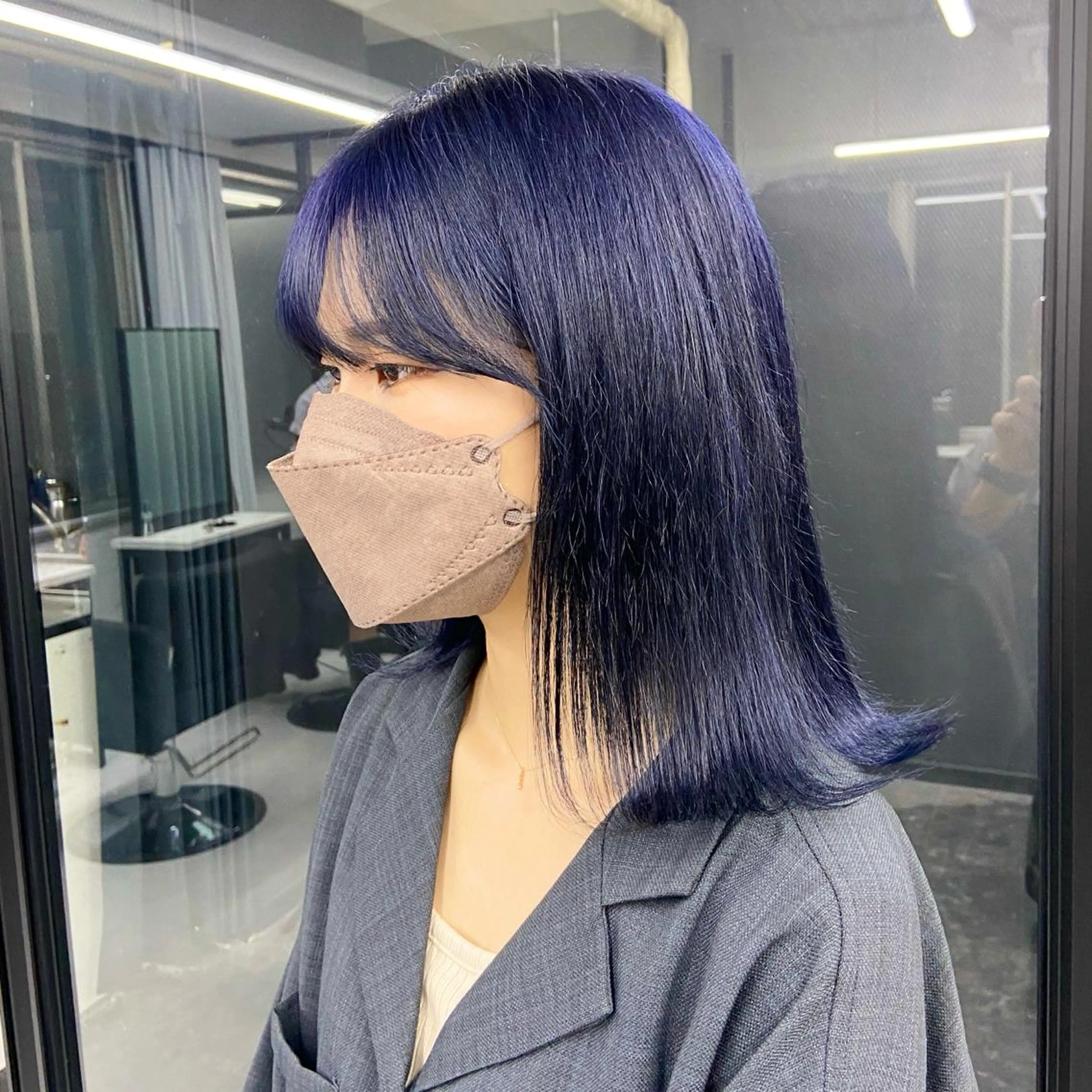 ミディアム カラー ハイトーンカラー ヘアカラー トリートメント ミルボンAujua認定サロン Ria  OSAKA 梅田所属・メンズ、エクステ特化 Ryuのヘアスタイル