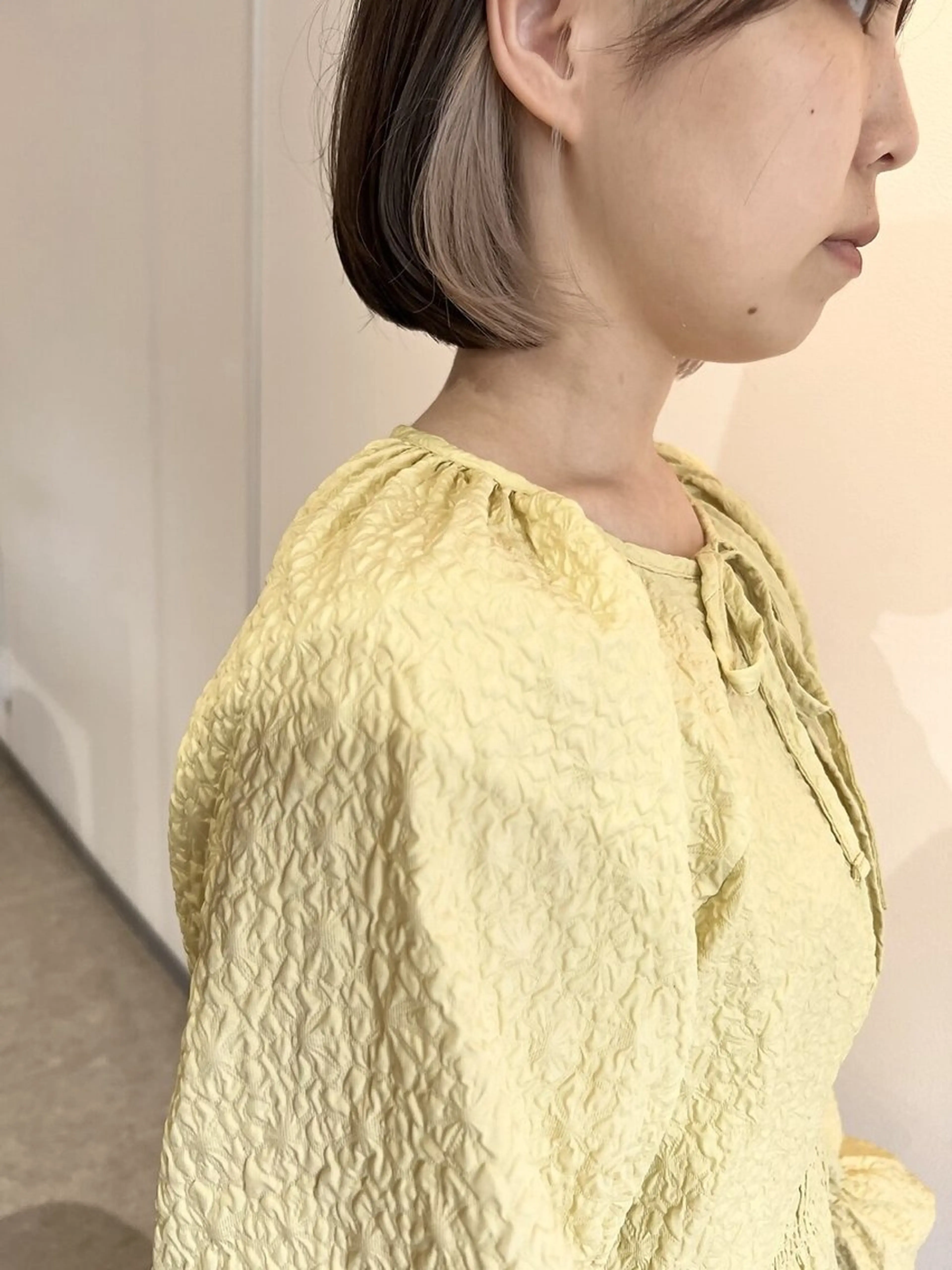 ショート ボブ 髪質改善 韓国風ヘア レイヤーカット ショートヘア suii..hair designブリーチのヘアスタイル