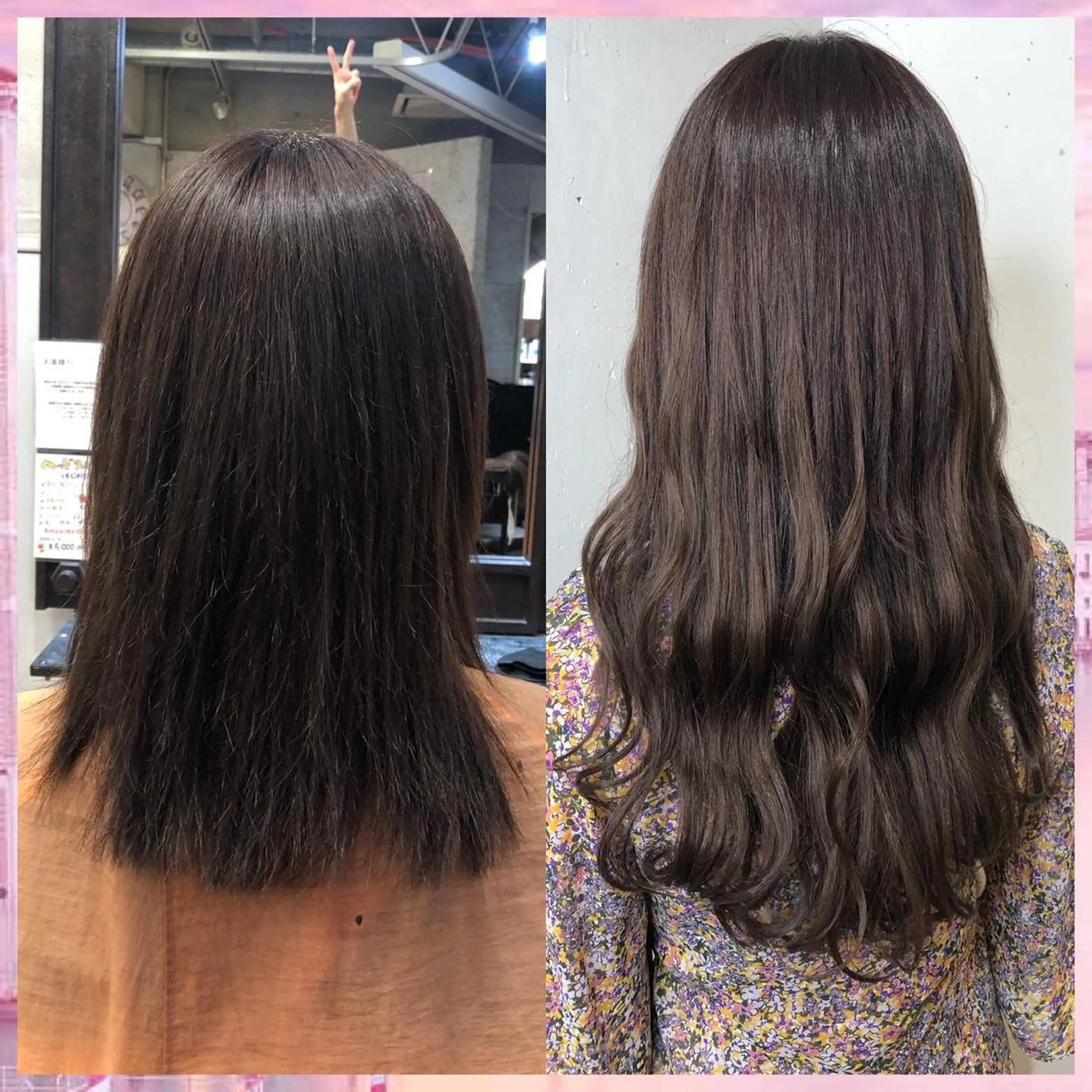 ロング カラー ヘアアレンジ 編み込みエクステ シールエクステ ベージュカラー イヤリングカラー インナーカラー カット エクステ ヘアセット 八巻 晴香のヘアスタイル
