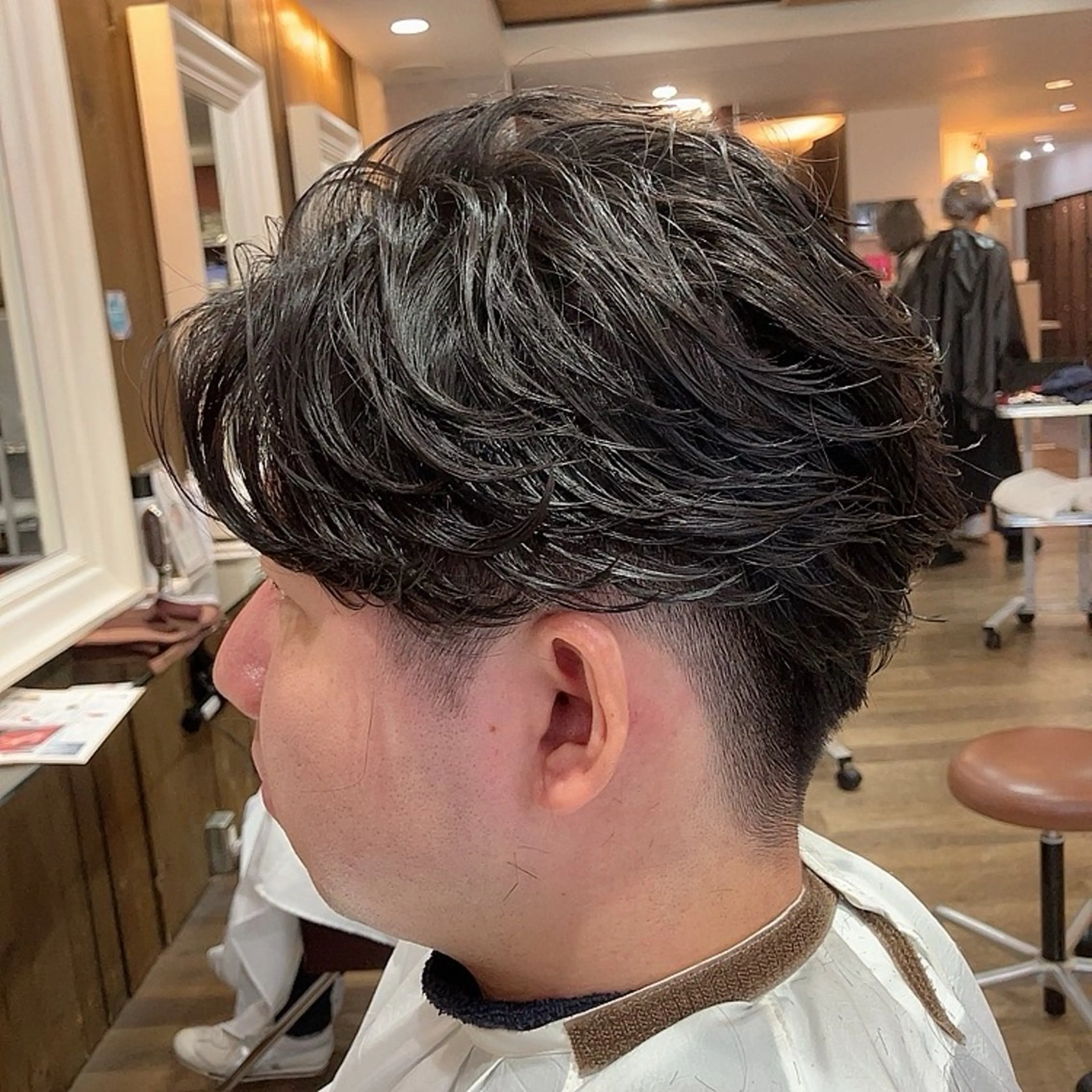 ショート パーマ メンズ TAYA 心斎橋所属・山本 聖真のヘアスタイル