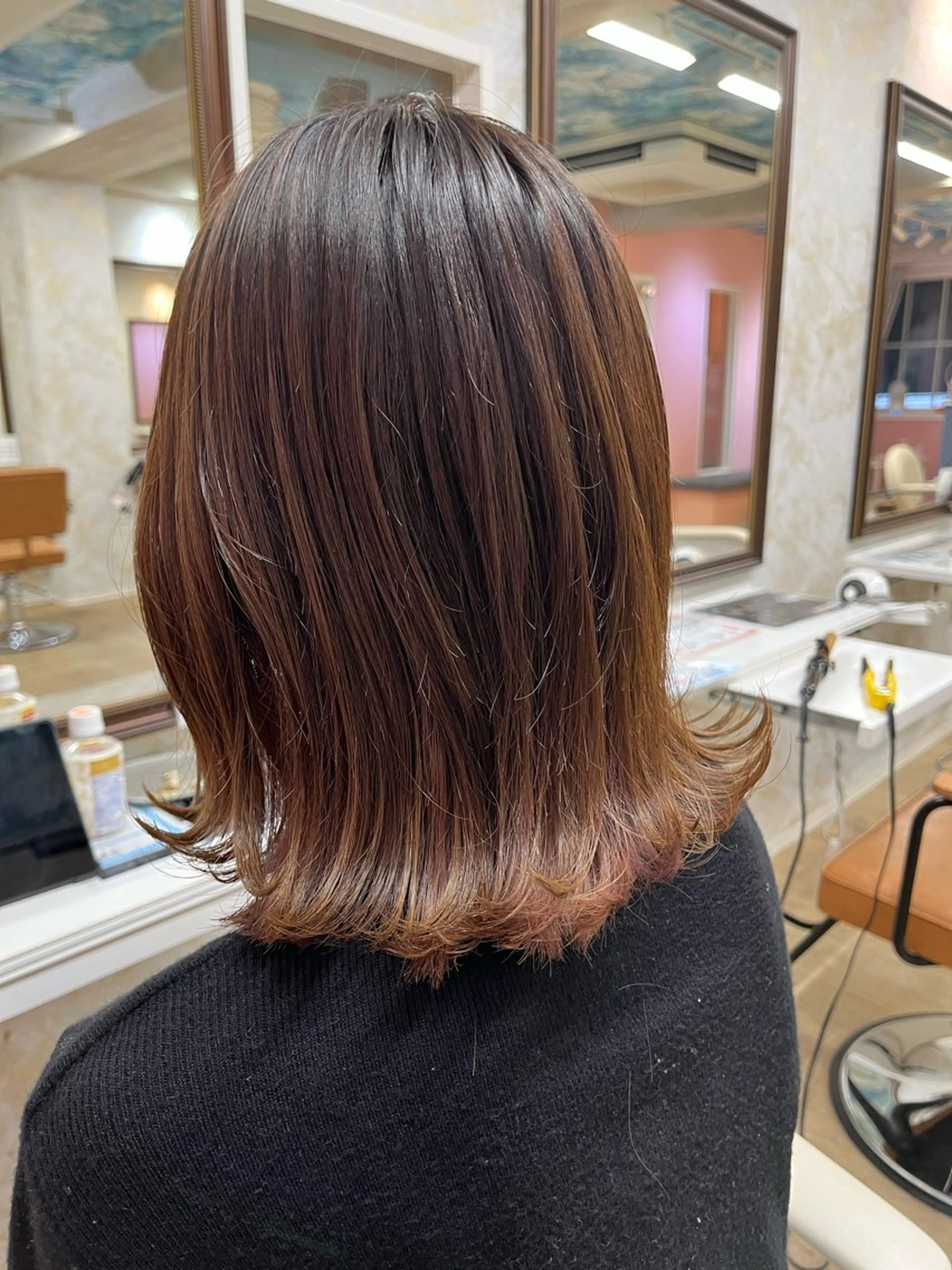 ミディアム カラー 🇰🇷韓国ヘア× 髪質改善　黒川天斗のヘアスタイル