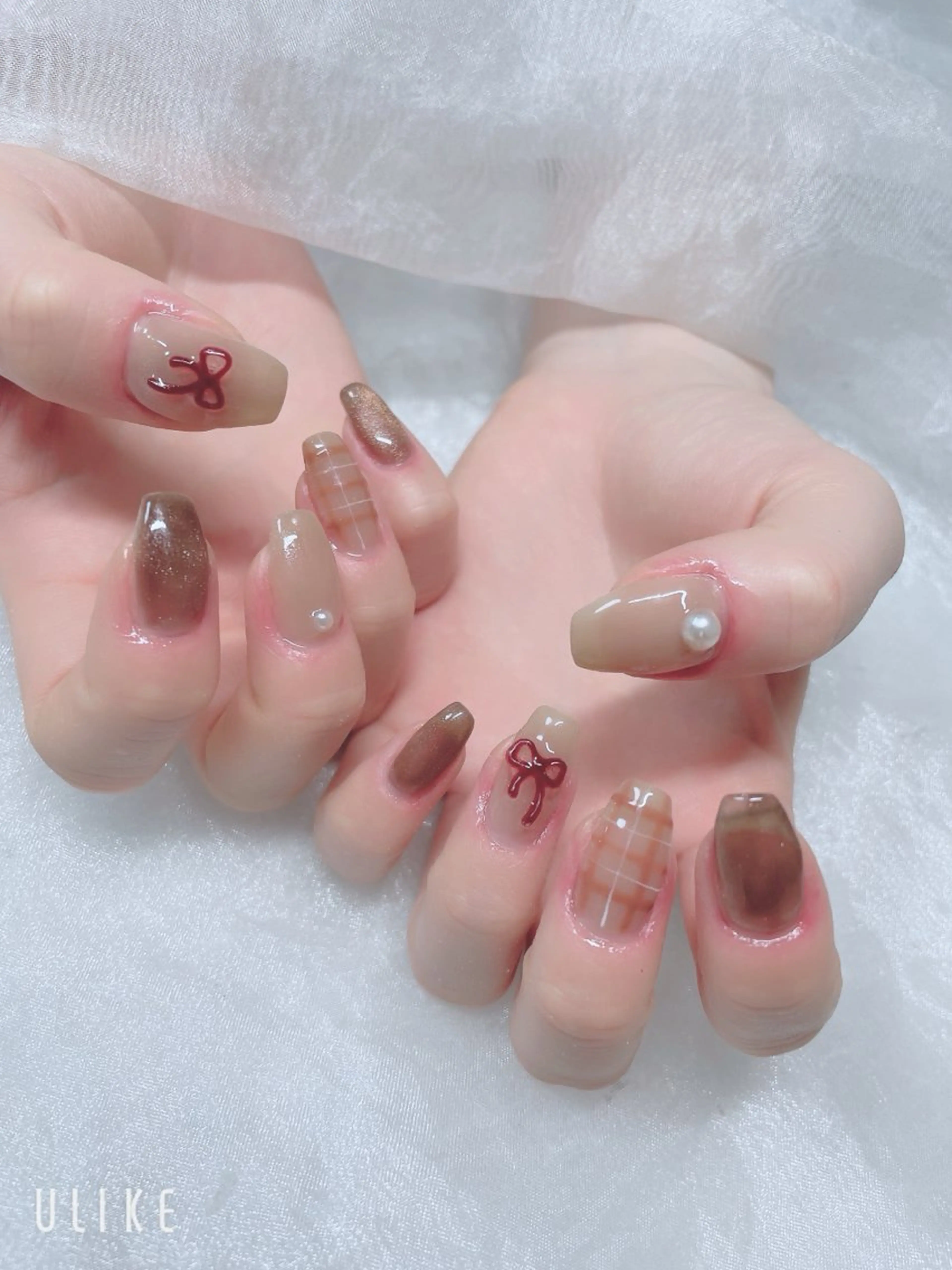 ネイル リボン BABY LION :Linaのネイルデザイン