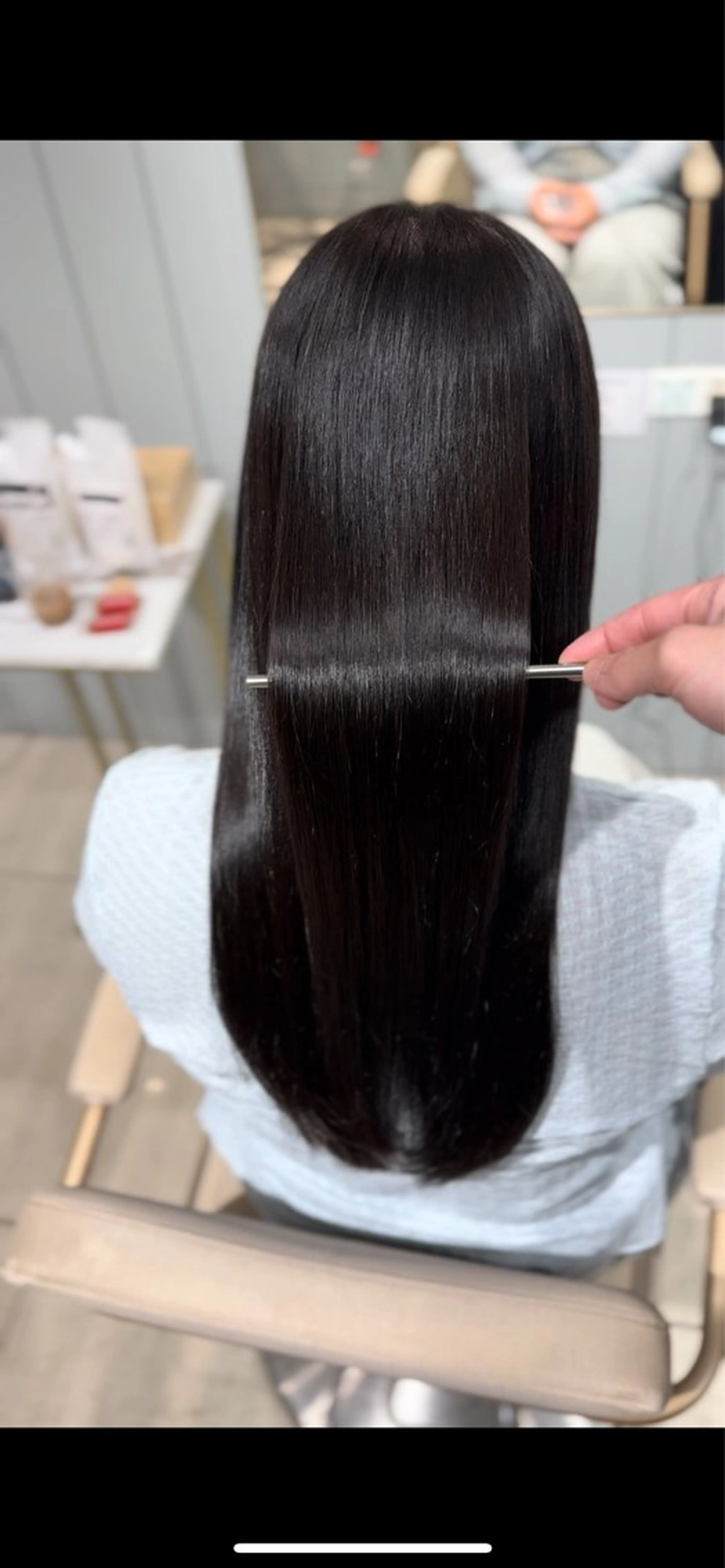 【艶美髪✨️】酸性縮毛矯正+髪質改善カラー+トリートメントの写真