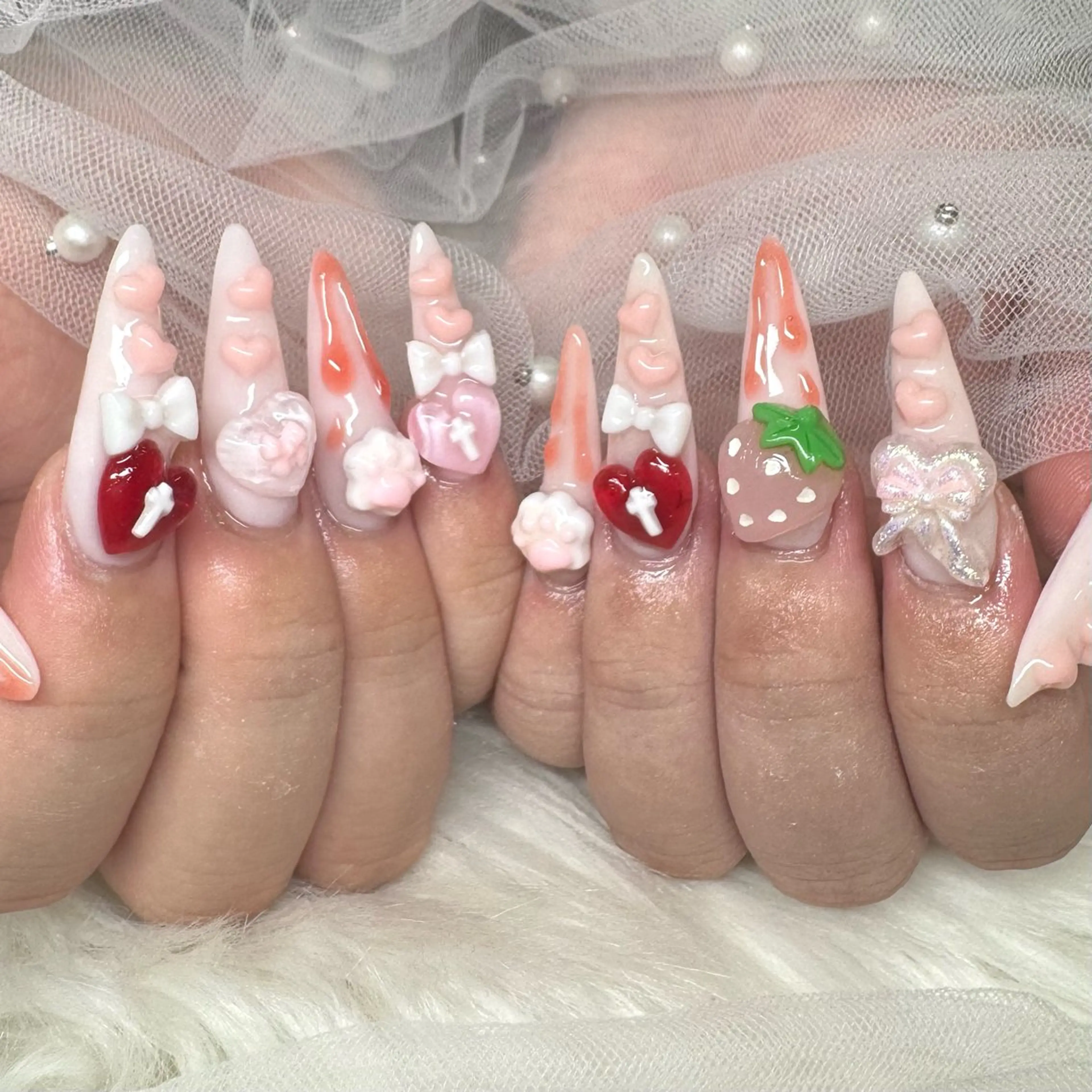 ネイル 持ち込み ハンドネイル Nail salon LUCAS,K 《ネイルサロンルーカス》千葉中央 スカルプ所属・LUCAS 千葉 AOI💅🏾💕のネイルデザイン