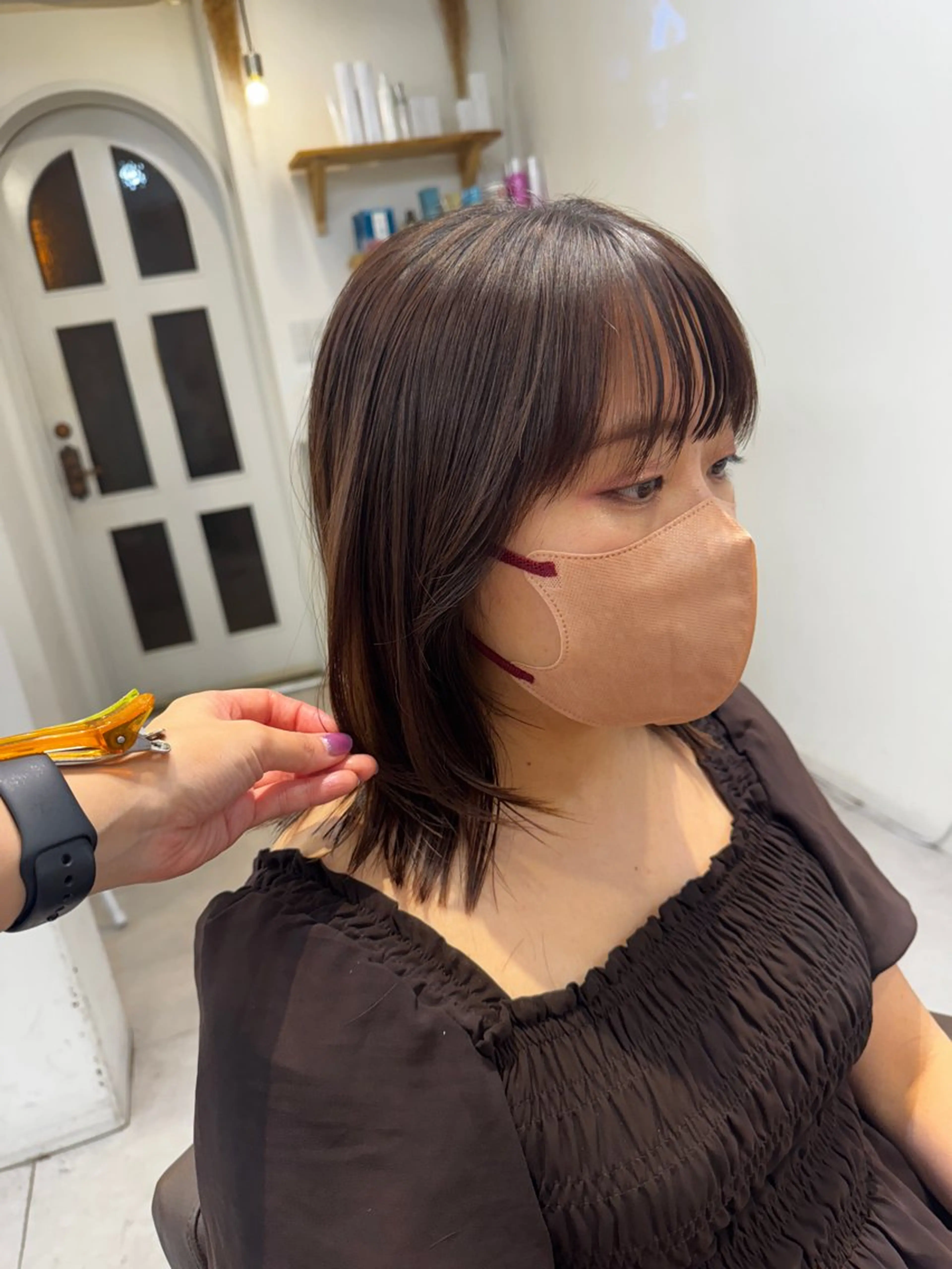 ミディアム カラー くびれヘア カット Dxxxx III所属・オシャレ女性目線の 大人メンズ❁⃘*.ﾟのヘアスタイル