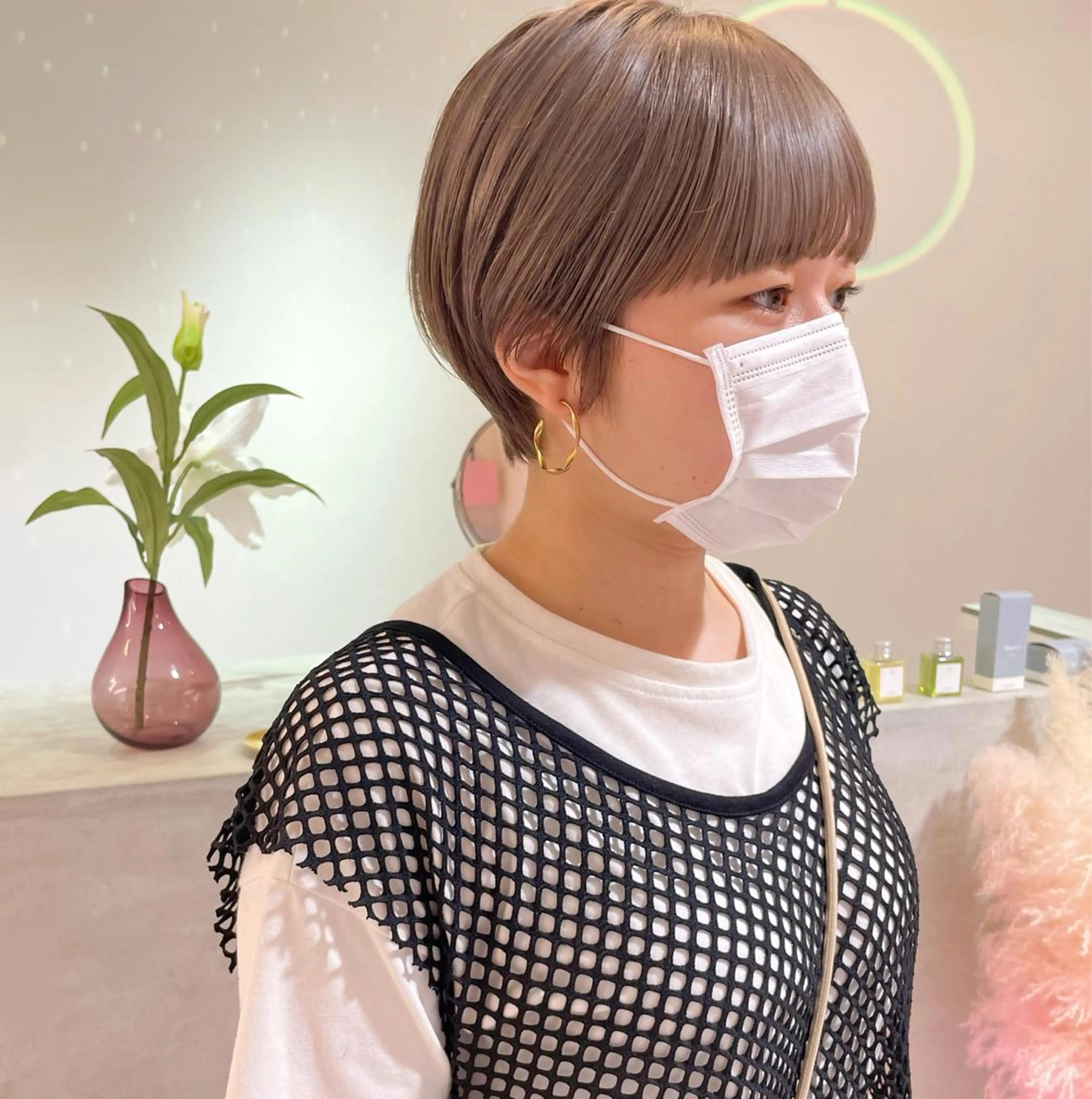 ショート 丸みショート ボブ 髪質改善 ショートヘア ヘアカラー トリートメント ボブ特化✨ 松本竜之介のヘアスタイル