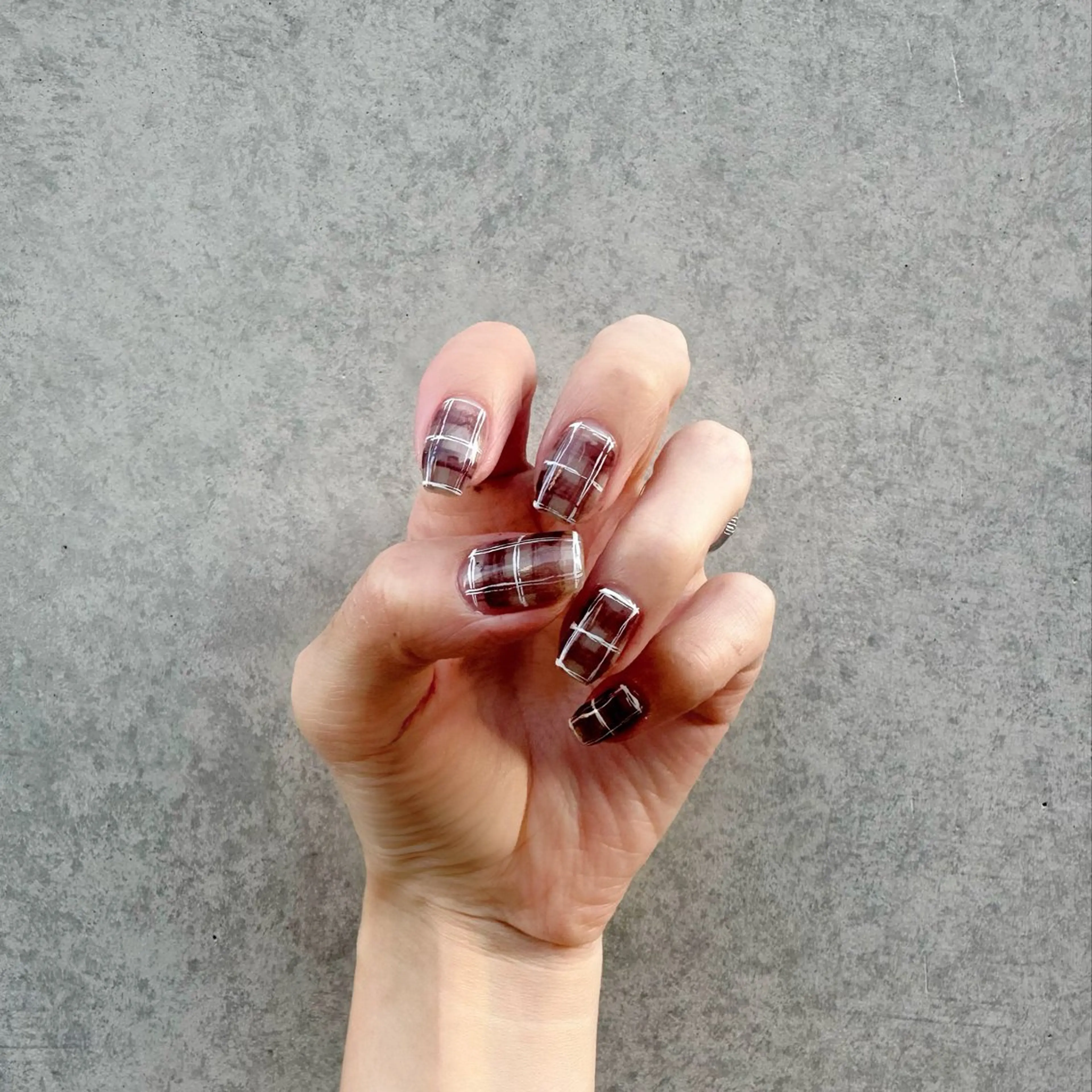 ネイル ブラウン 氷ネイル・うるうるネイル 韓国ネイル ニュアンスネイル 🪞KAPE NAIL 🪞のネイルデザイン