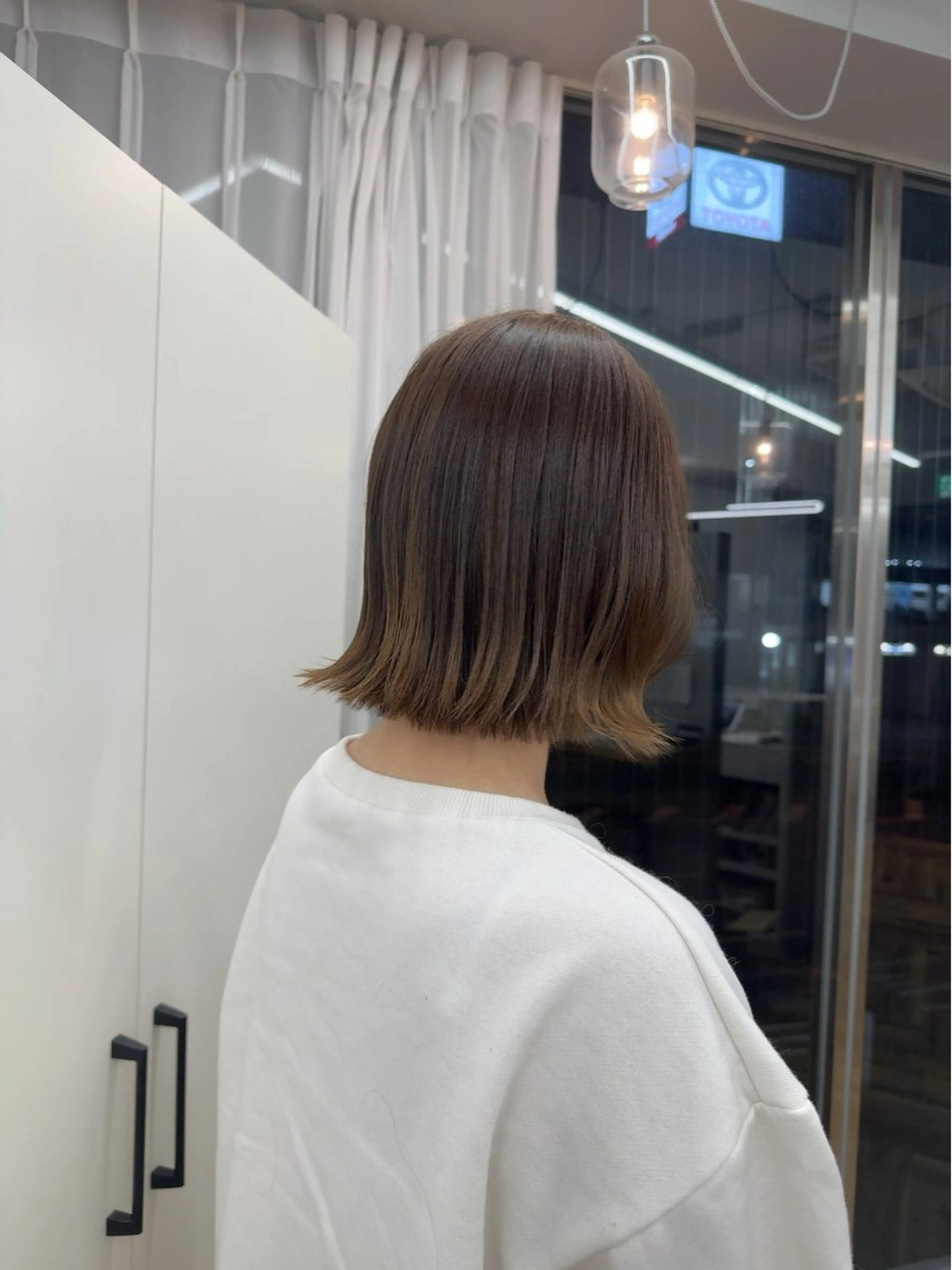 ミディアム カット ヘアカラー トリートメント 門野 優羽のヘアスタイル
