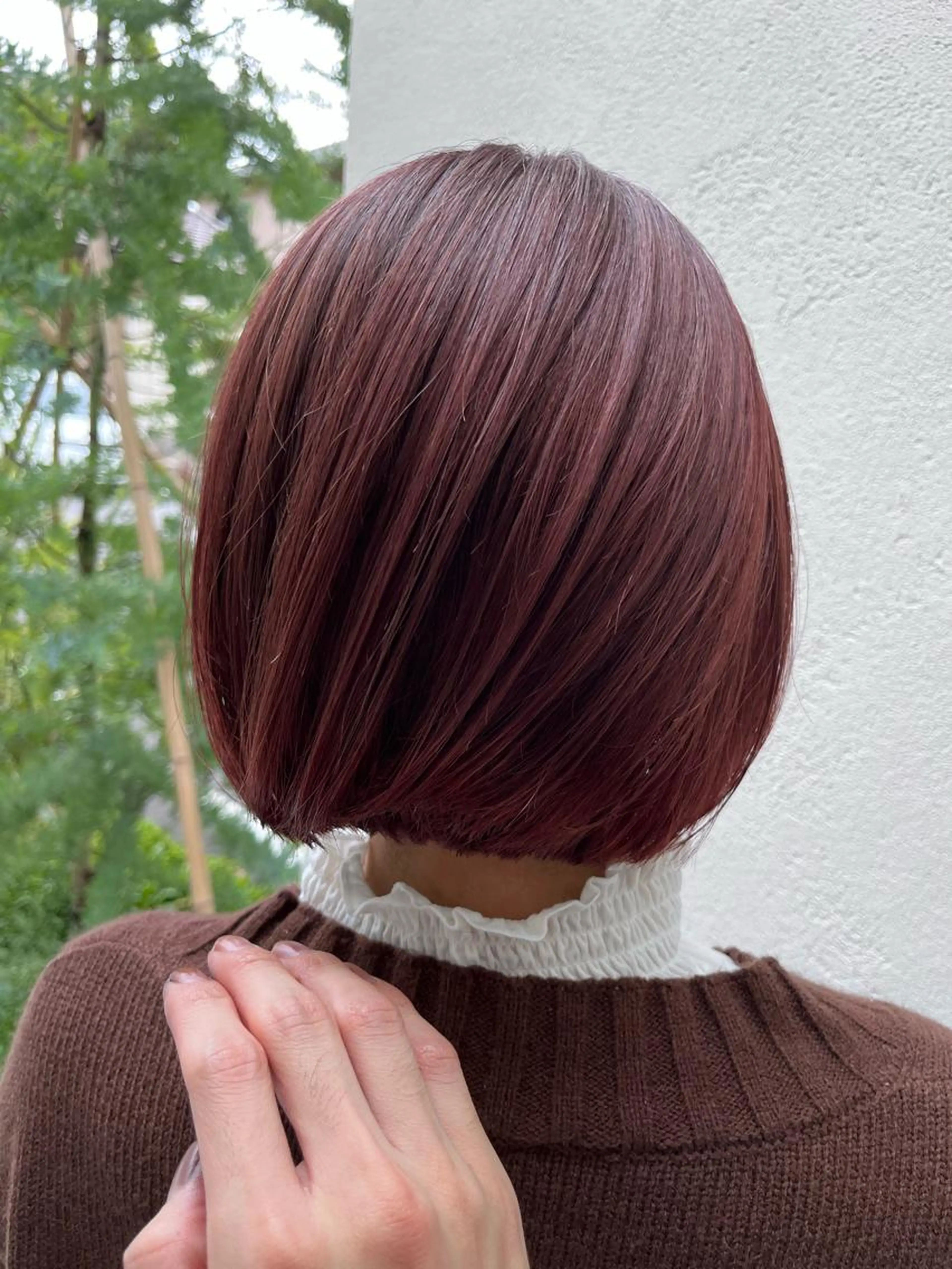 【ケアブリーチを使用した透明感カラー】カット＋ケアブリーチ＋オンカラー￥29000~の写真