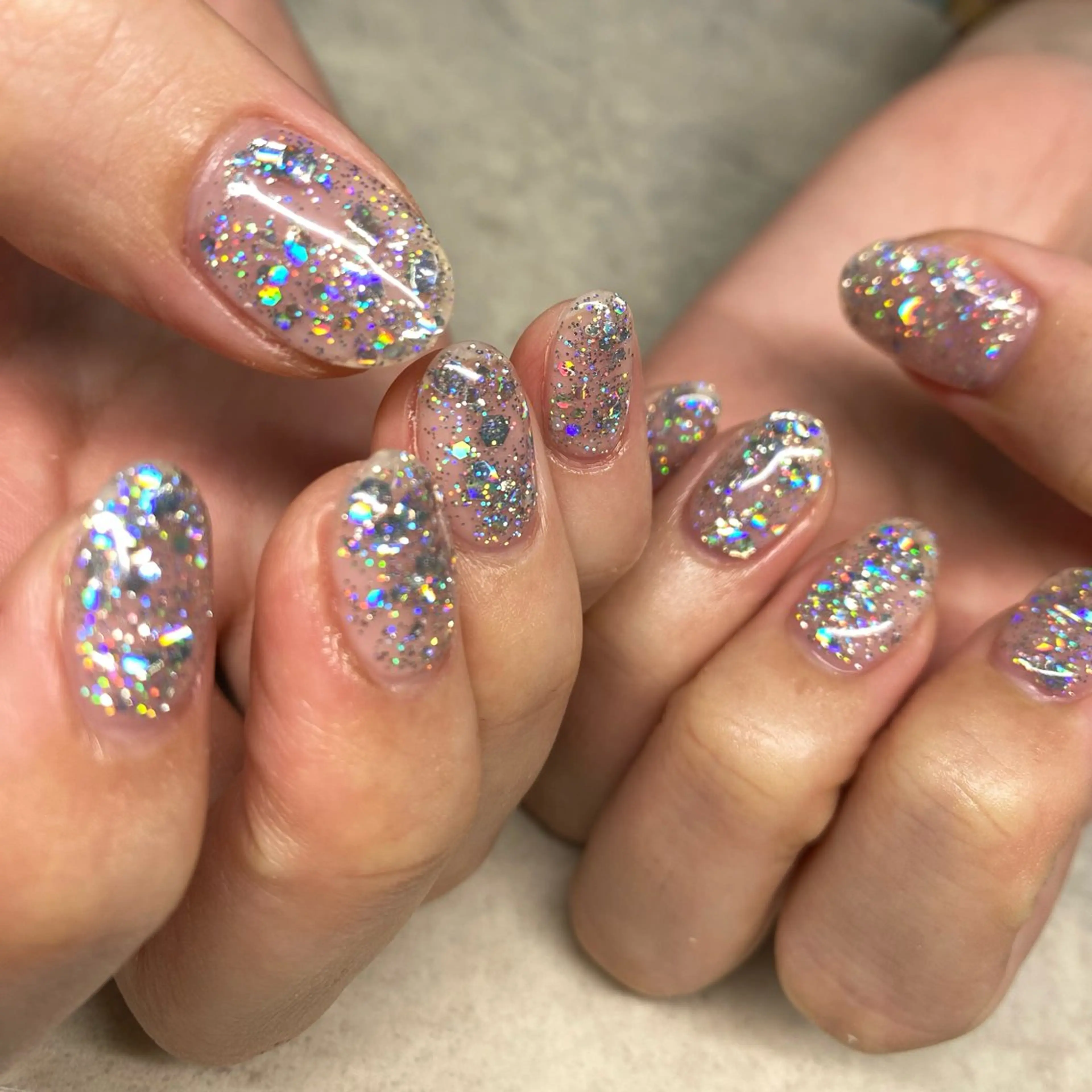 ネイル オーロラネイル キラキラネイル ハンドネイル ハンドケア RaLa（ネイル&アイラッシュ）所属・🫧RaLa ⭐︎AYAKA🫧のネイルデザイン