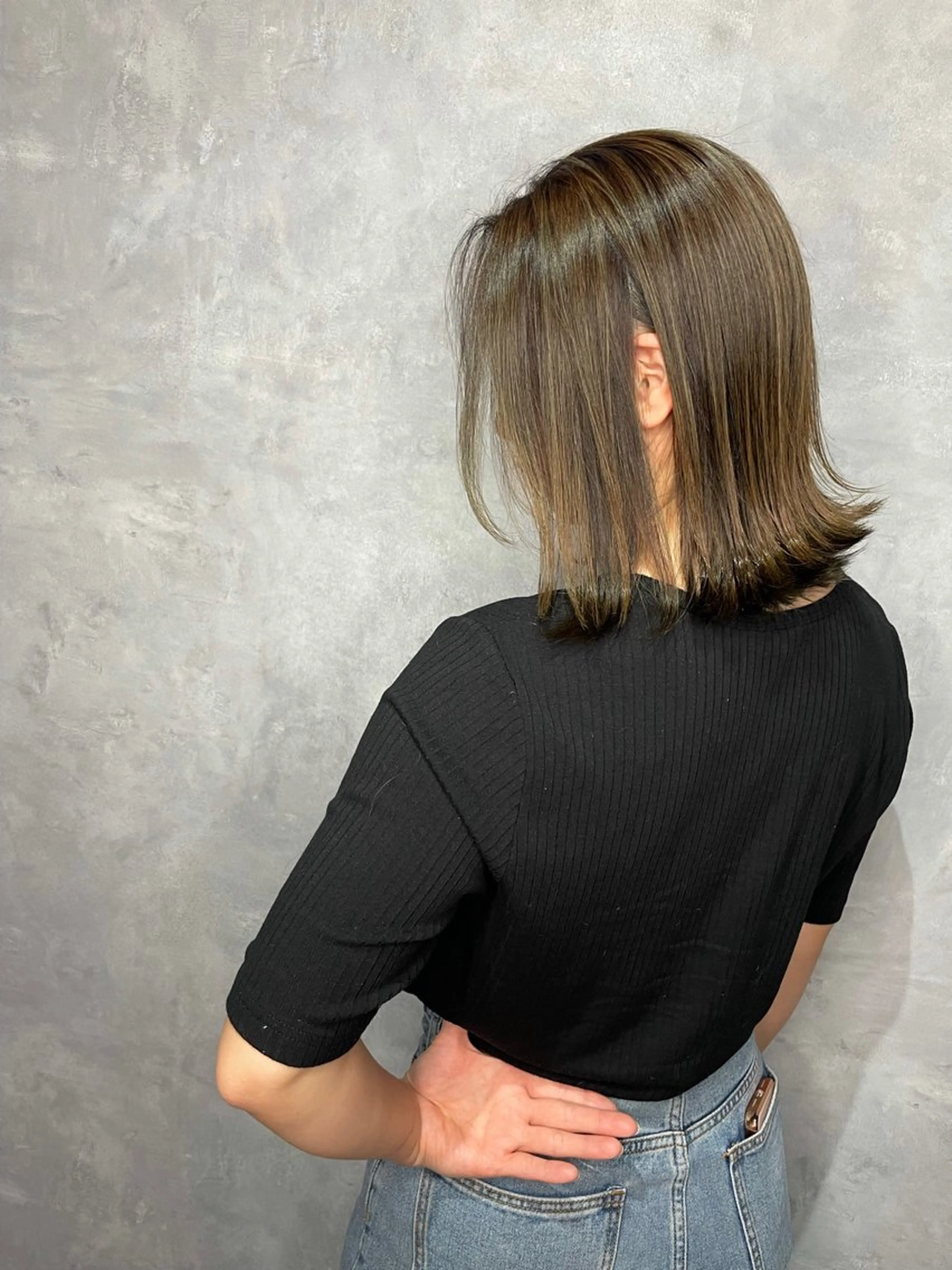 ミディアム ミディアムパーマ ミストバング ハイライト 髪質改善 ヨシンモリ HAIR SMILE COEURのその他イメージ