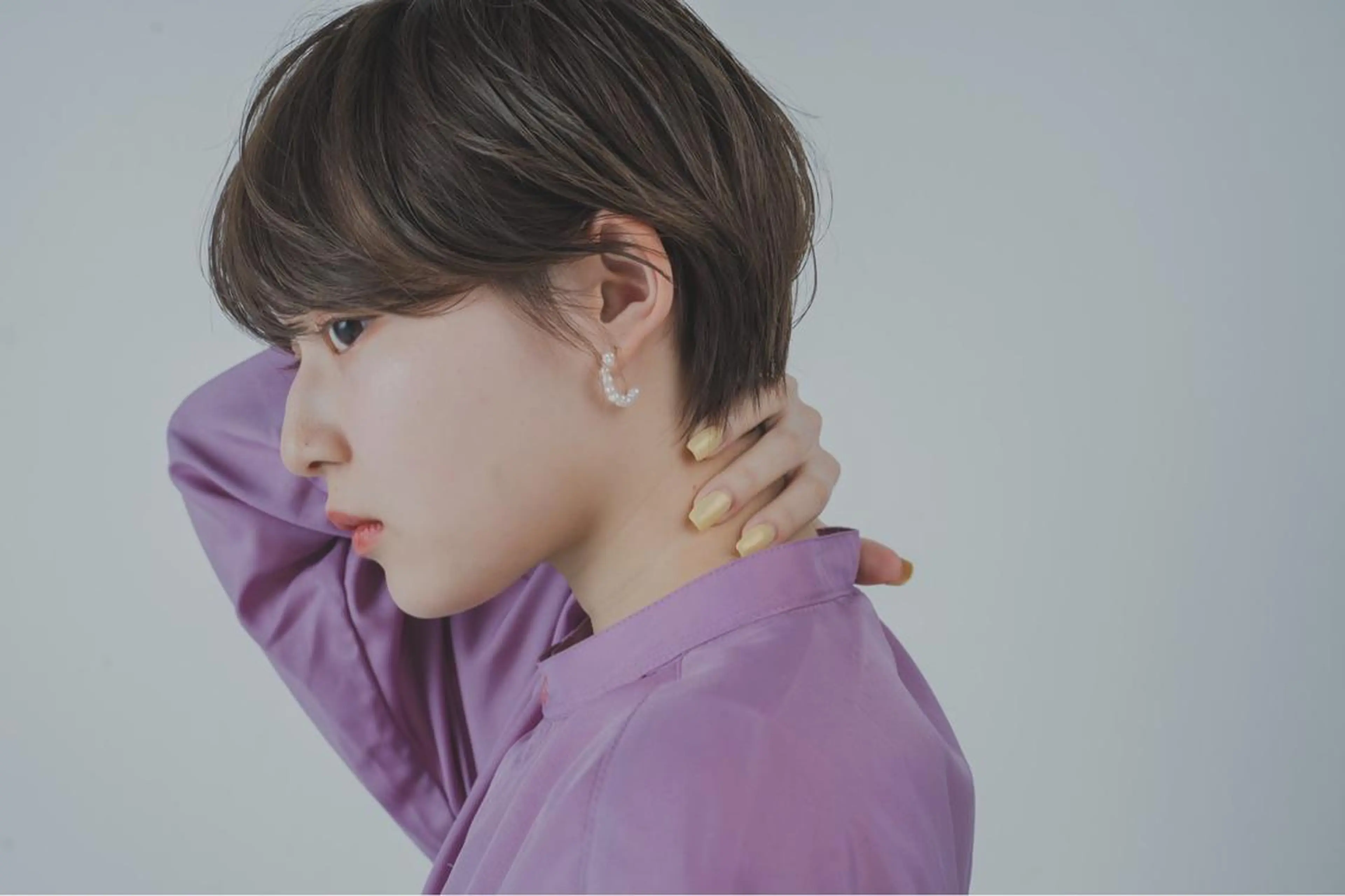 ショート カラー THE DAY所属・AKI HASHIMOTOのヘアスタイル