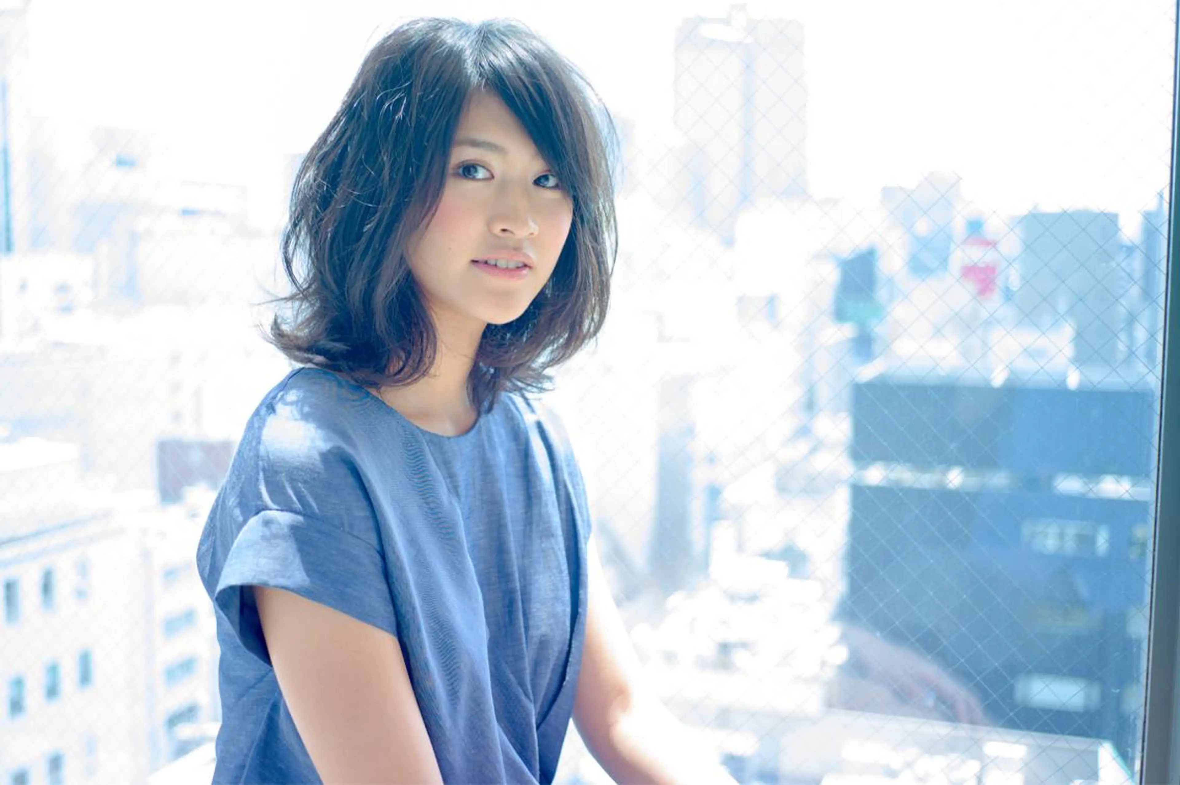 ミディアム Soleriaソレリア所属・傷みが少ないカラー/ 美髪矯正/山口玲緒奈のヘアスタイル
