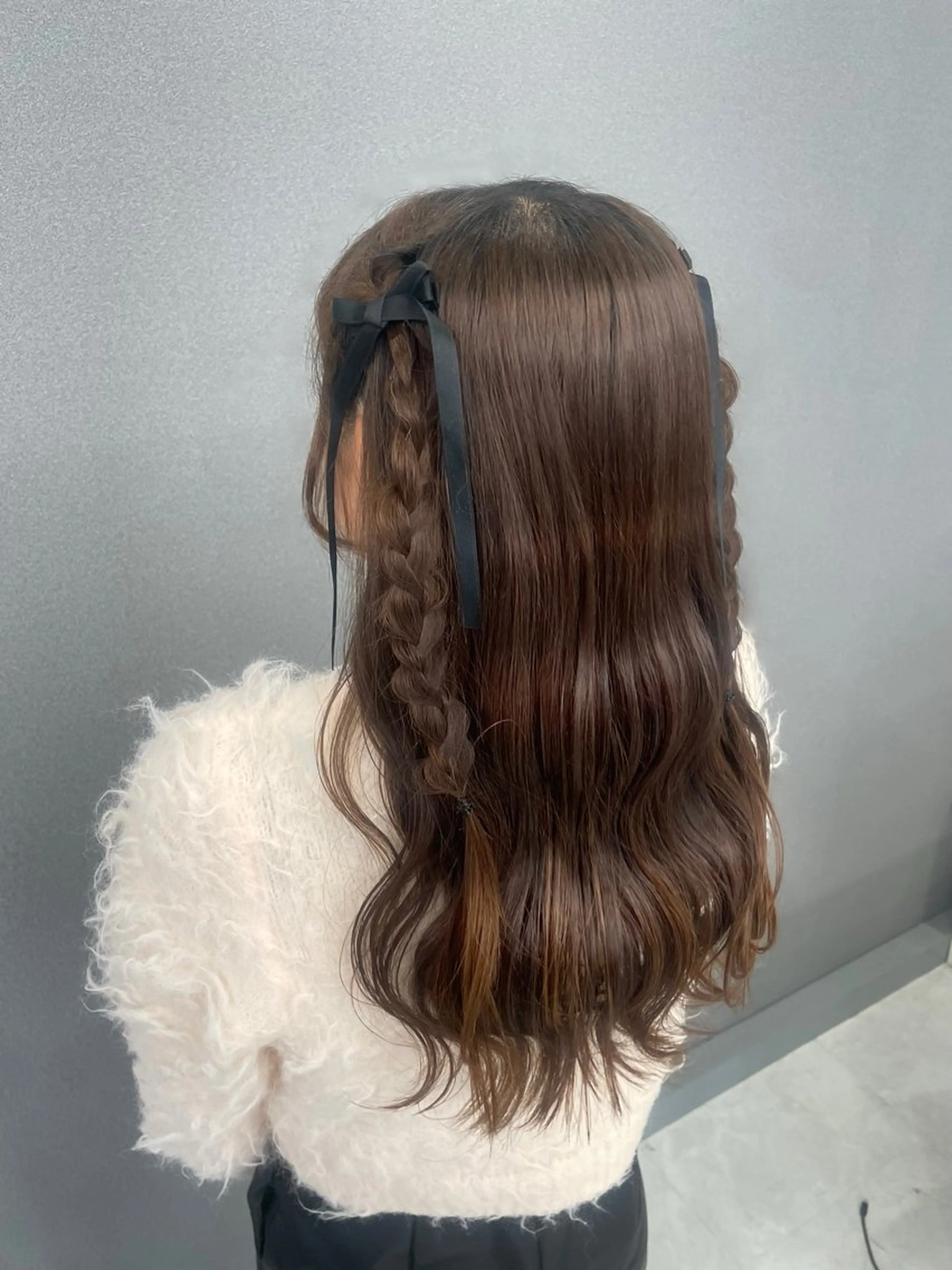 ロング ヘアアレンジ メンズウルフ🐺♡ ピンク♡ヘアメ🎀のヘアスタイル