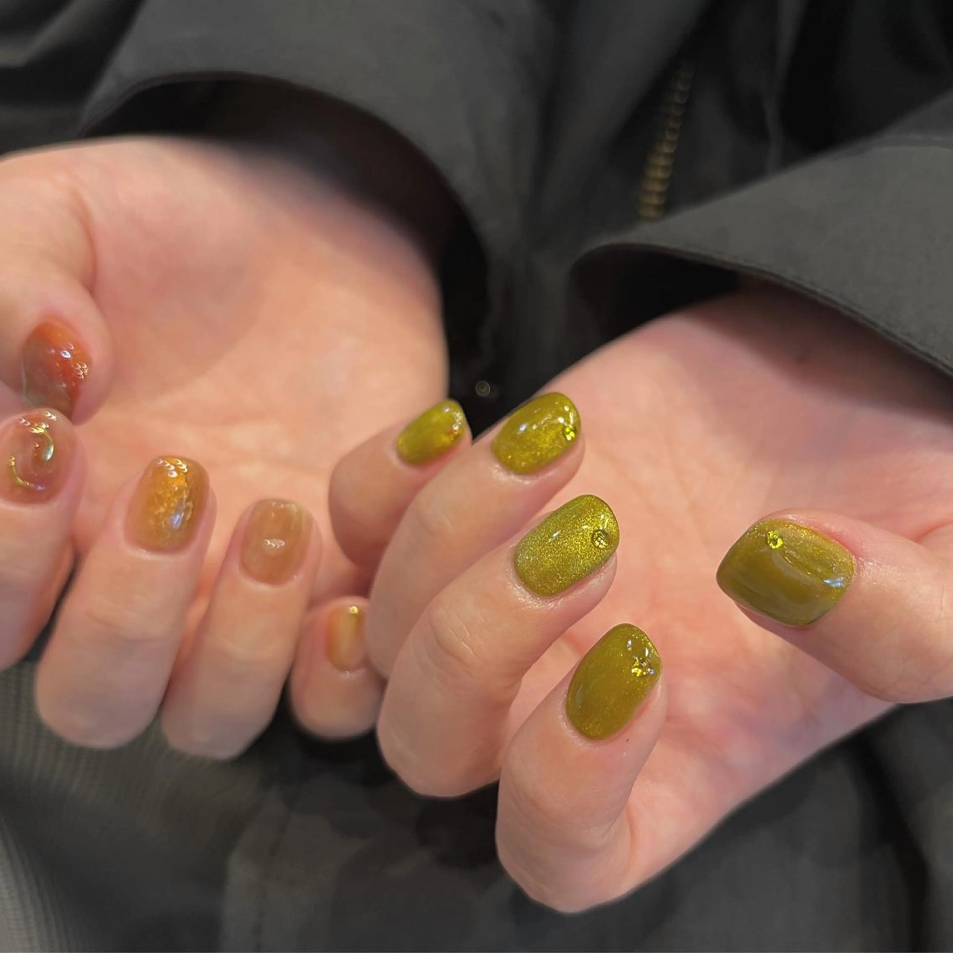 ネイル アートネイル キラキラネイル 韓国ネイル マグネットネイル マットネイル 🌼大西洋子 laughl🌼のネイルデザイン