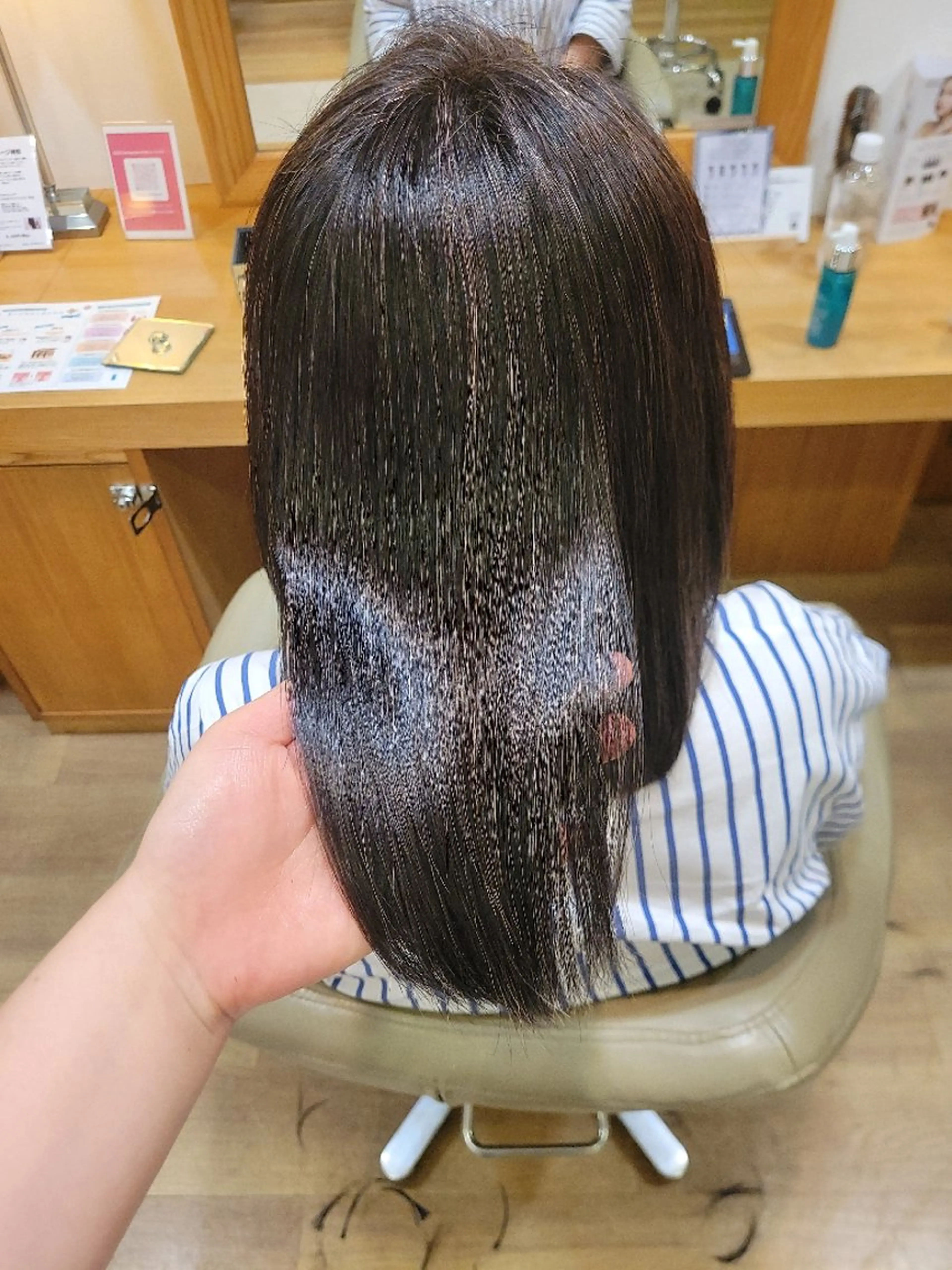 ミディアム 髪質改善 縮毛矯正 トリートメント UHair吉田 /美髮髪質改のヘアスタイル