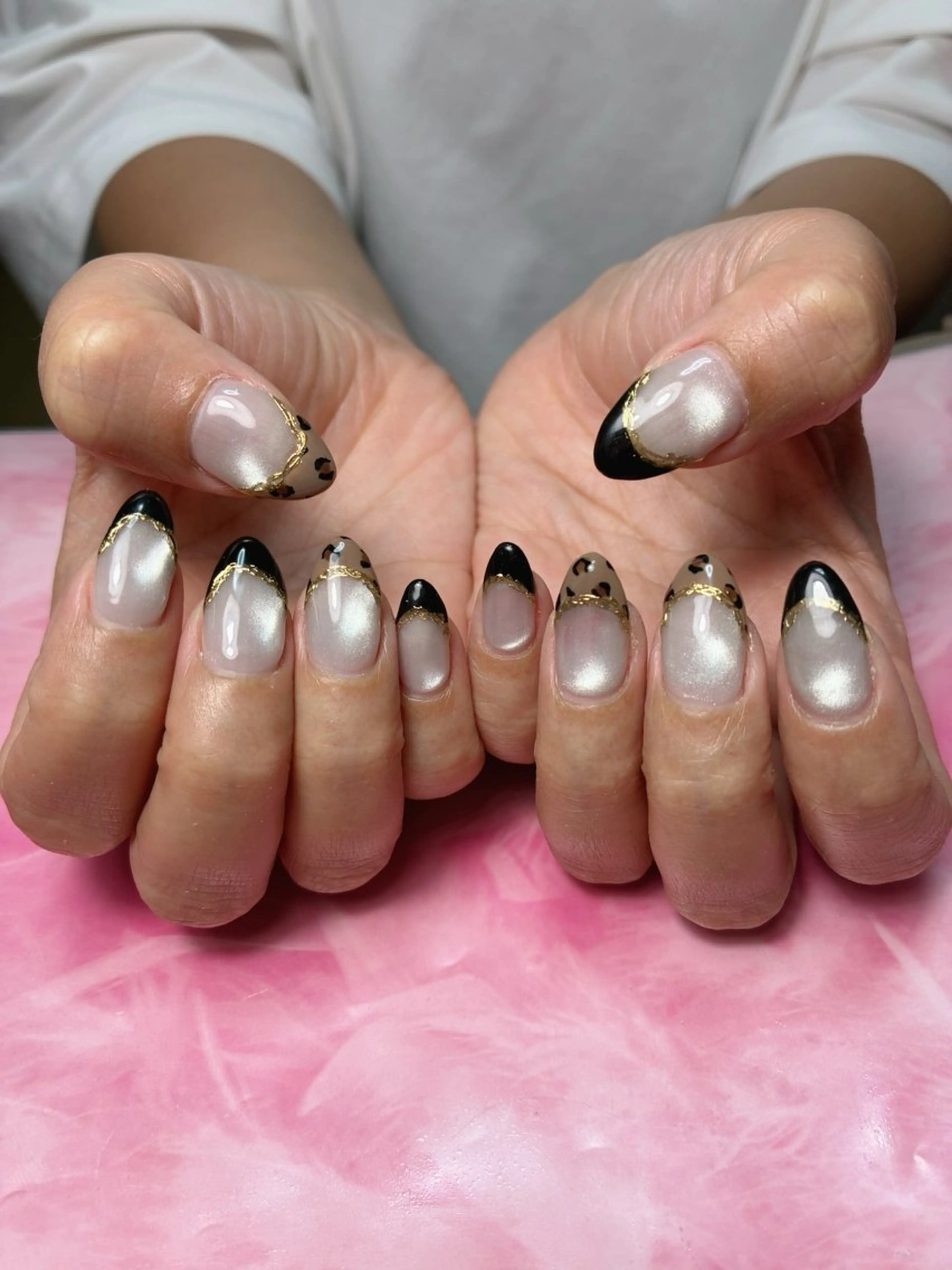 セミロング ハンドネイル hs nail salonのネイルデザイン