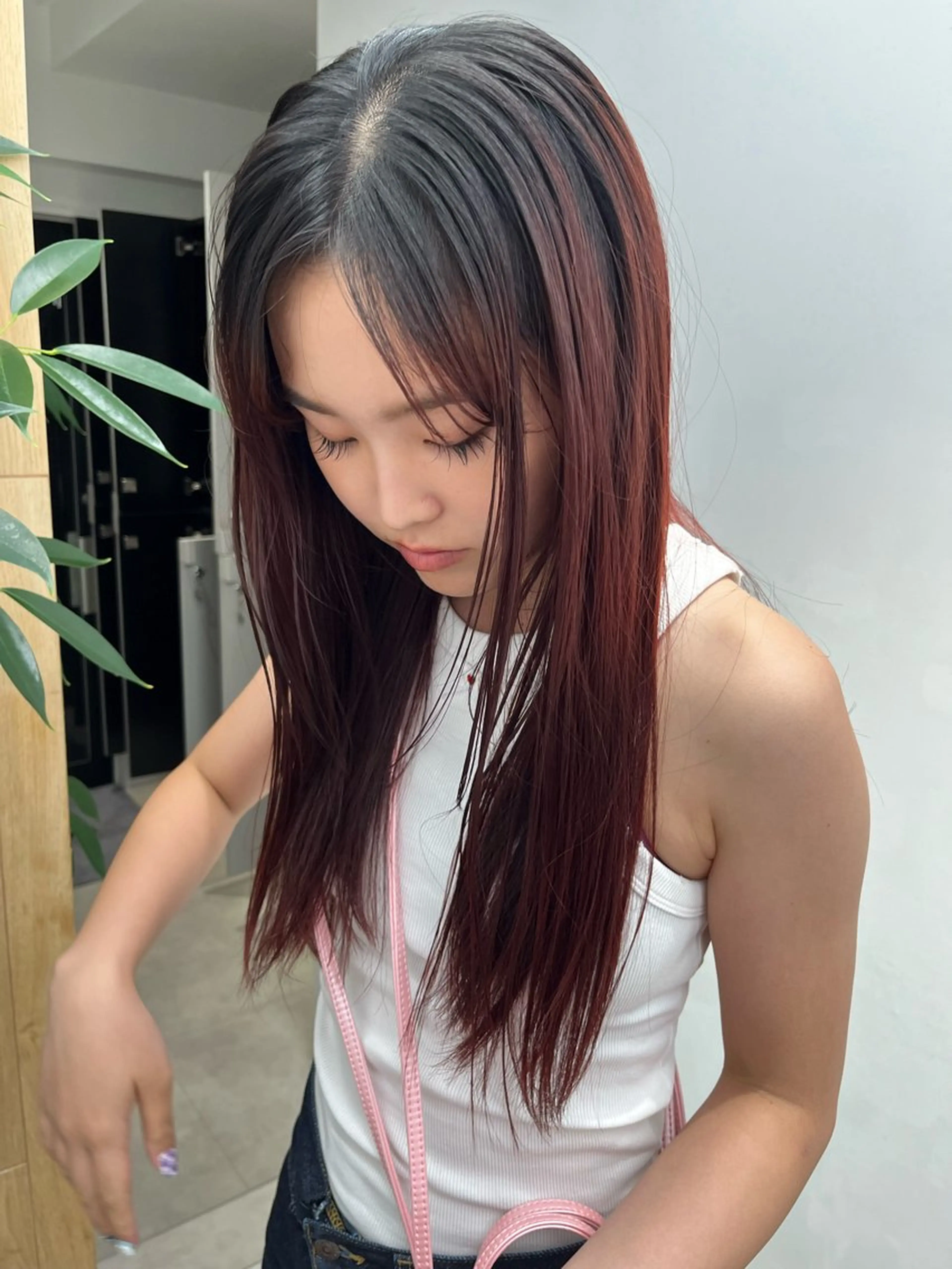 セミロング カラー ブリーチ ハイトーンカラー ヨシダ トモキのヘアスタイル