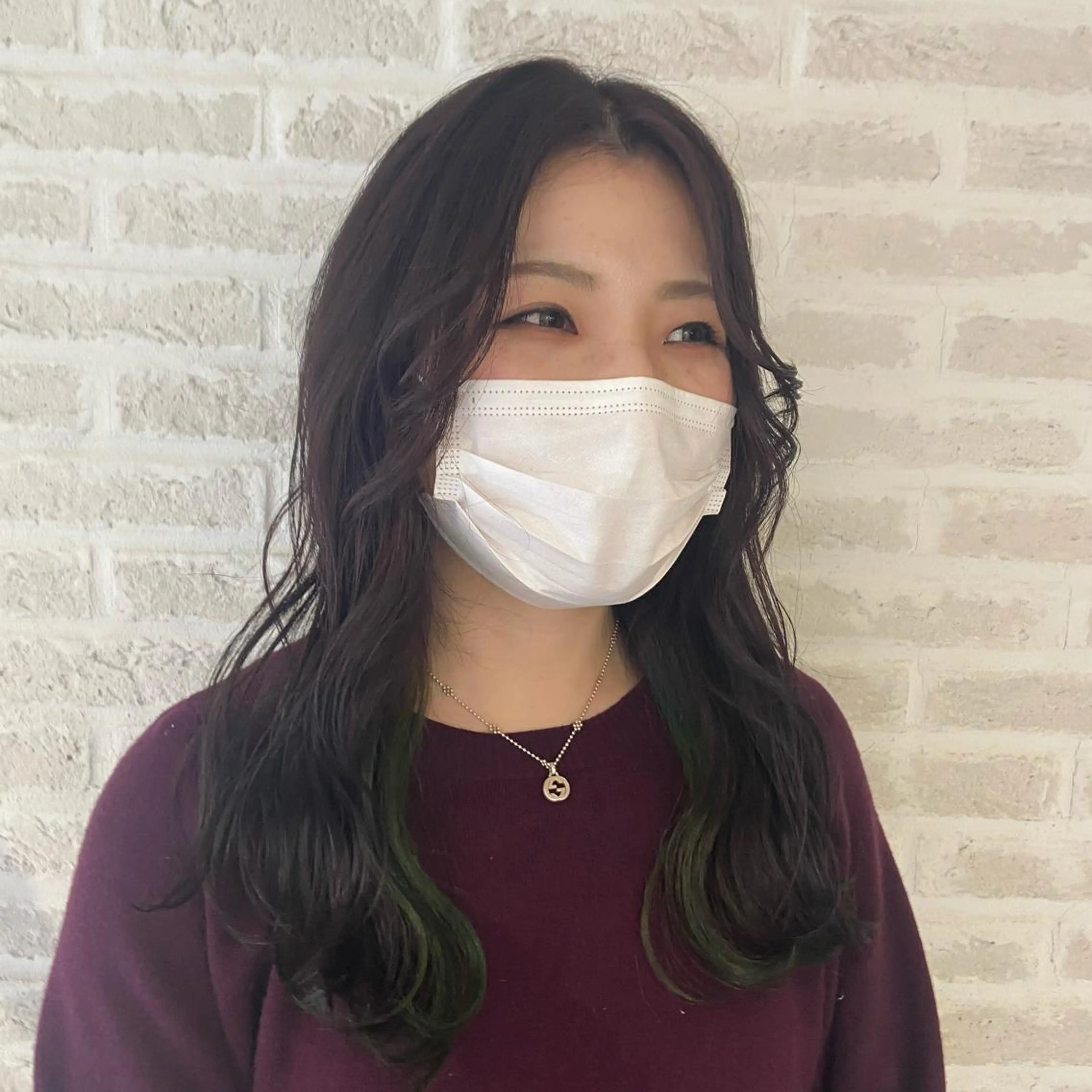 ロング カラー ヘアアレンジ ベージュカラー ピンクカラー ピンクベージュ オルチャンヘア 北岡慶子☺︎／ リピーター様多数👏のヘアスタイル
