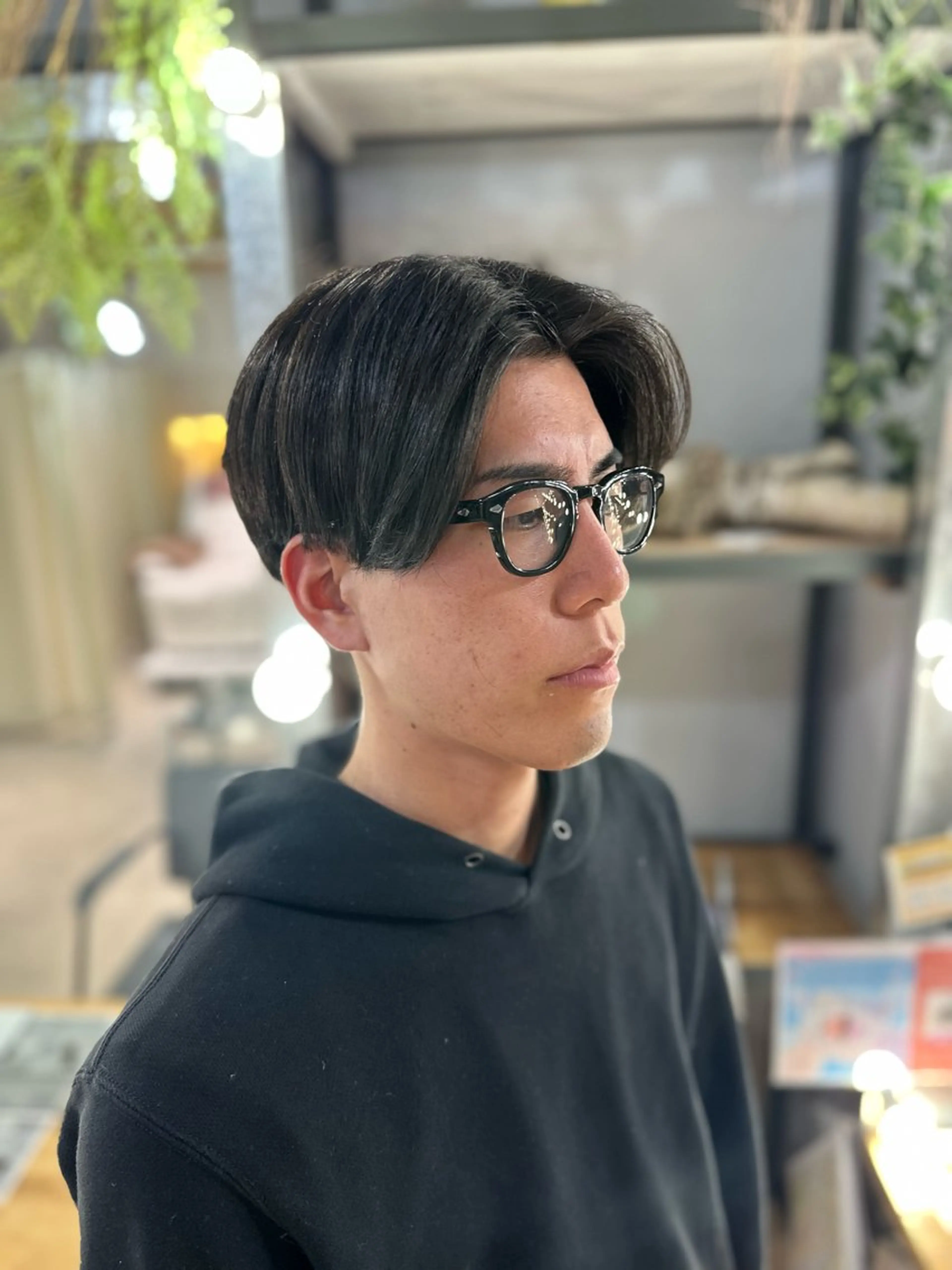 ショート メンズ センターパート 溜 一太のヘアスタイル