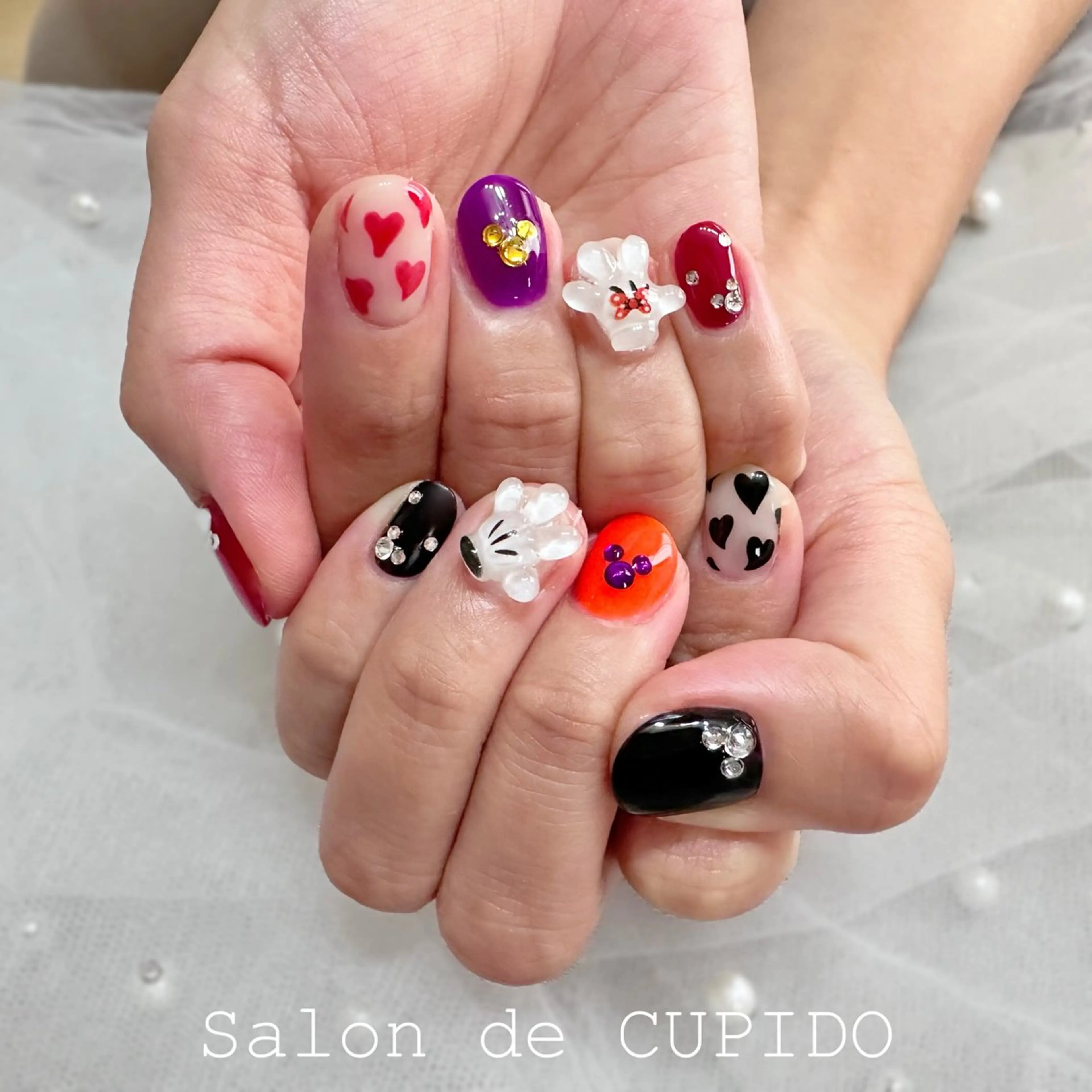 ネイル アートネイル ハロウィン ショートネイル Salon de CUPIDOのネイルデザイン