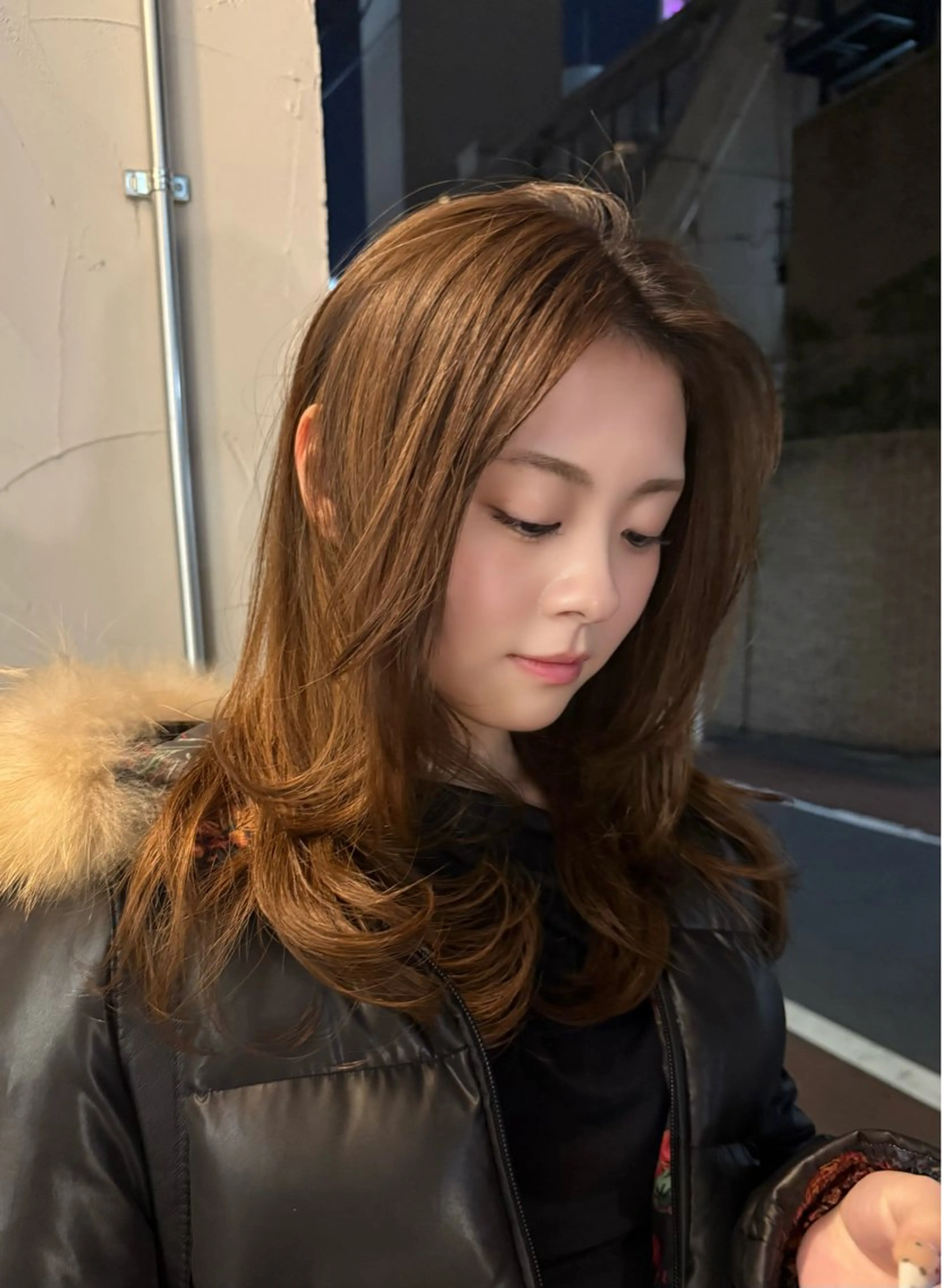 ロング カラー レイヤーカット Stam所属・パーマ/ボブ /ブリーチ チヒロのヘアスタイル