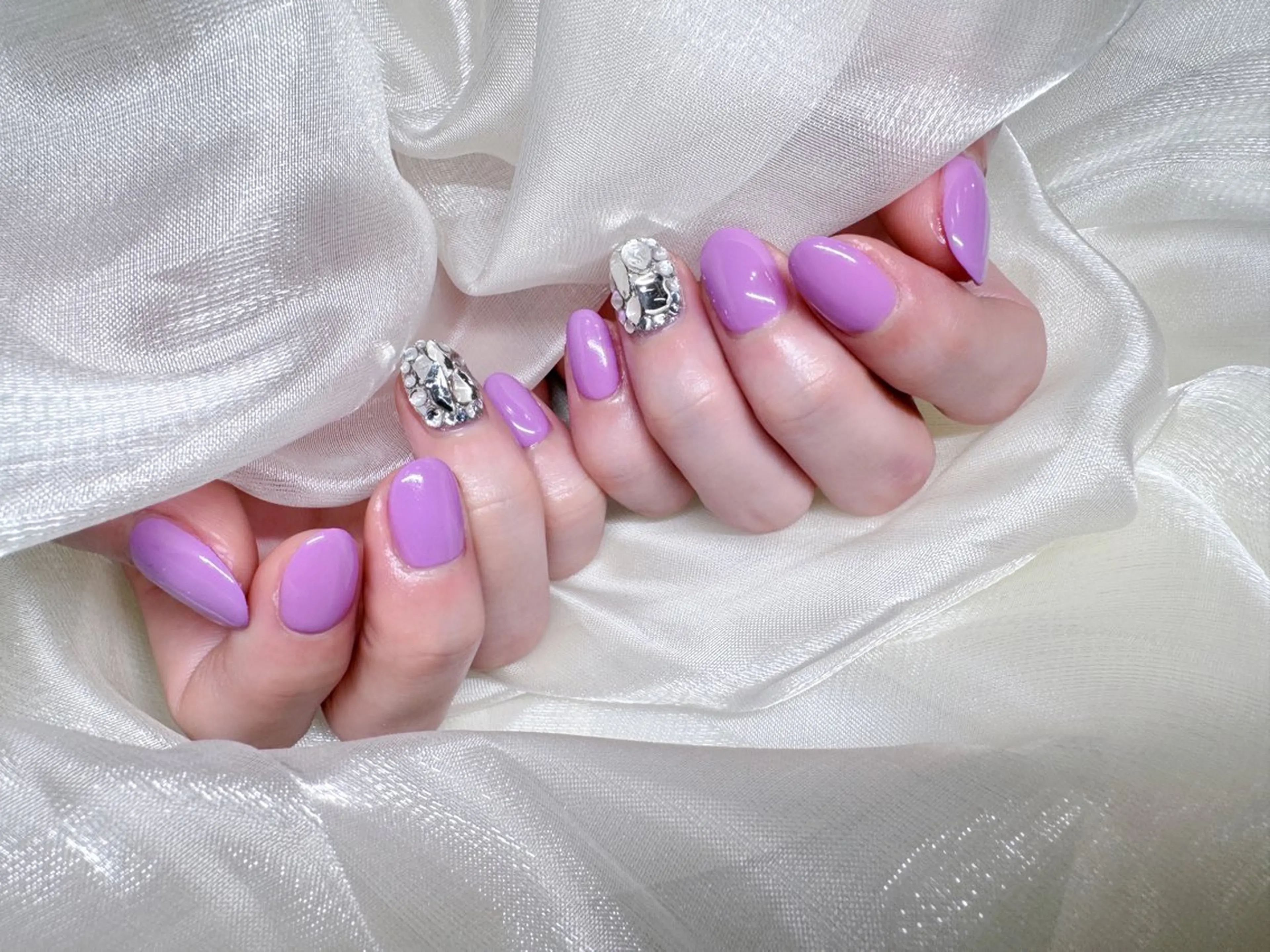 ネイル ワンカラーネイル トータルビューティー サロンワンダーのマツエク・マツパデザイン