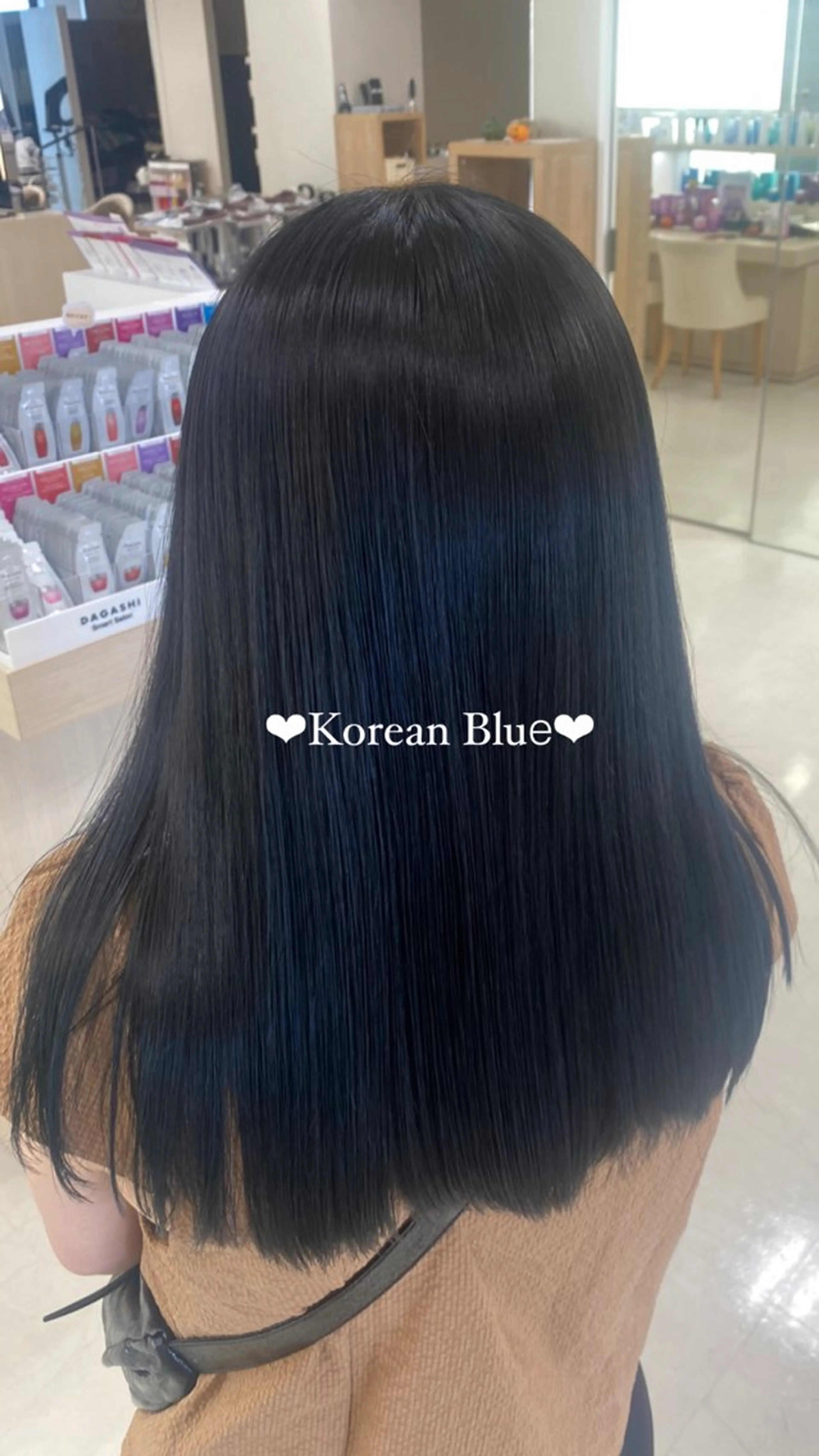 セミロング カラー 推し活/韓国/ブリー チカラーminamiのヘアスタイル