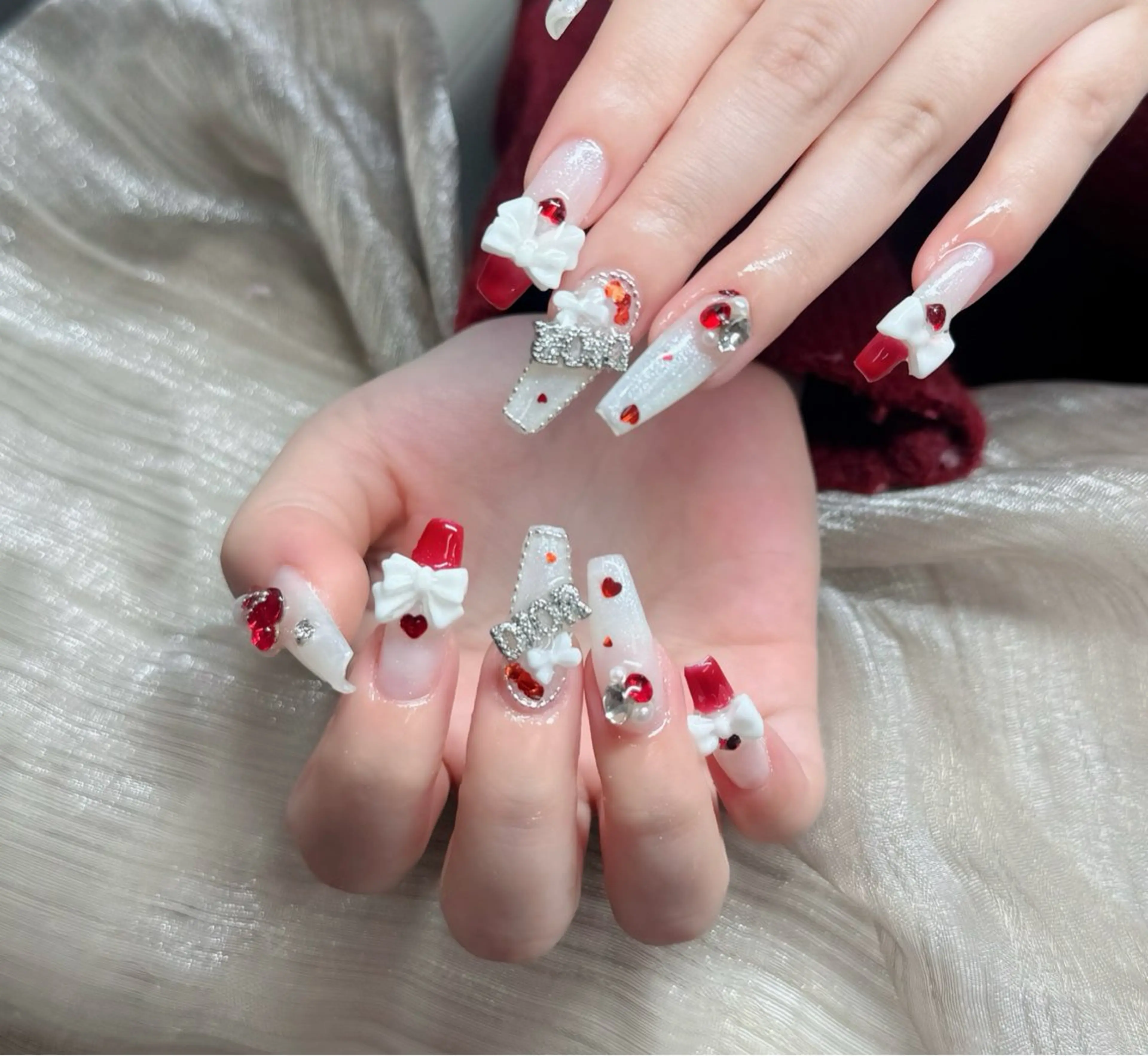 ネイル アートネイル フレンチネイル ジェルネイル 韓国ネイル マグネットネイル ハンドネイル Lenie Nail okubo所属・Lenie Nail Okuboのネイルデザイン
