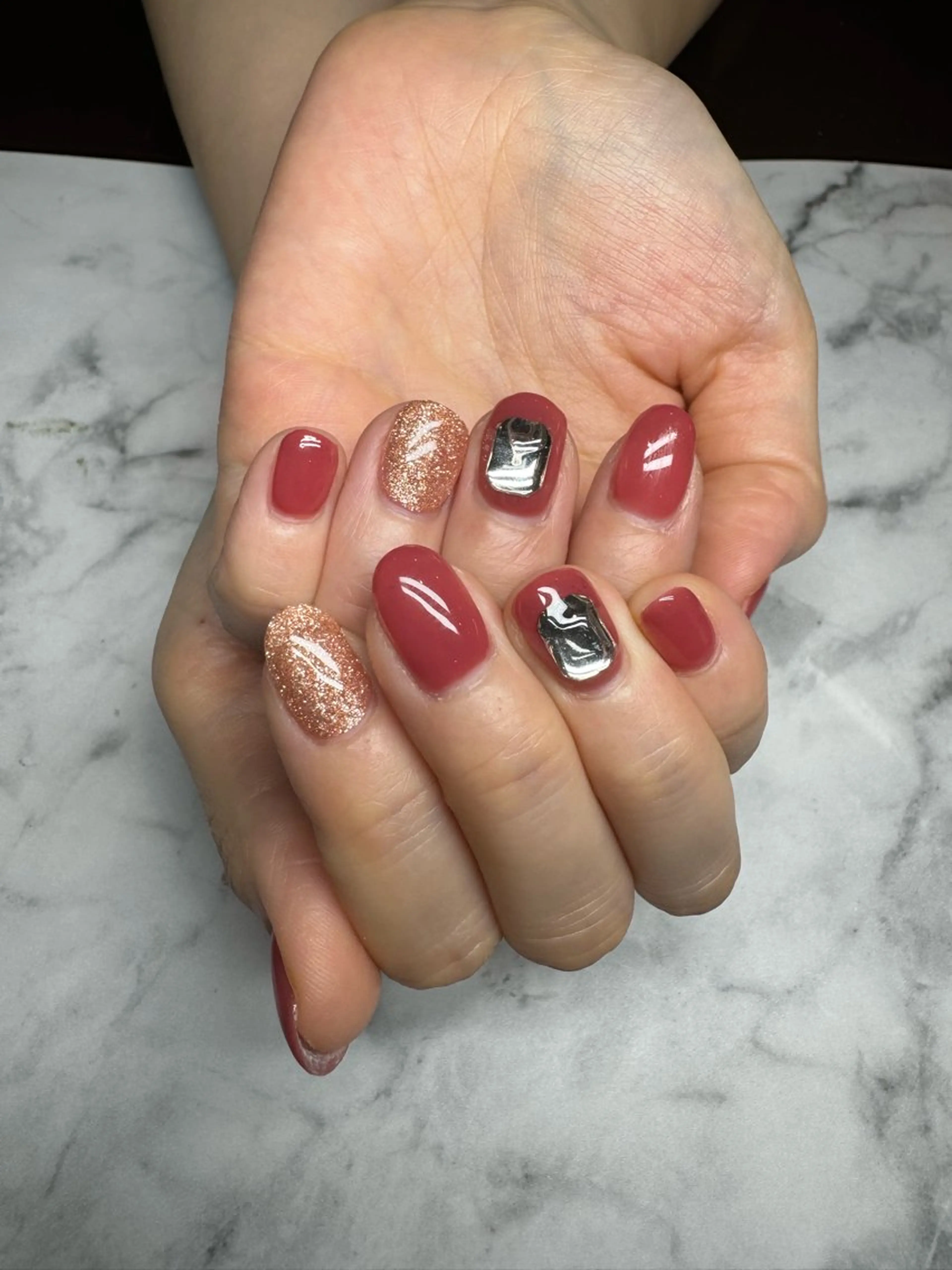 ネイル ハンドネイル 原田joieange 心斎橋店のネイルデザイン