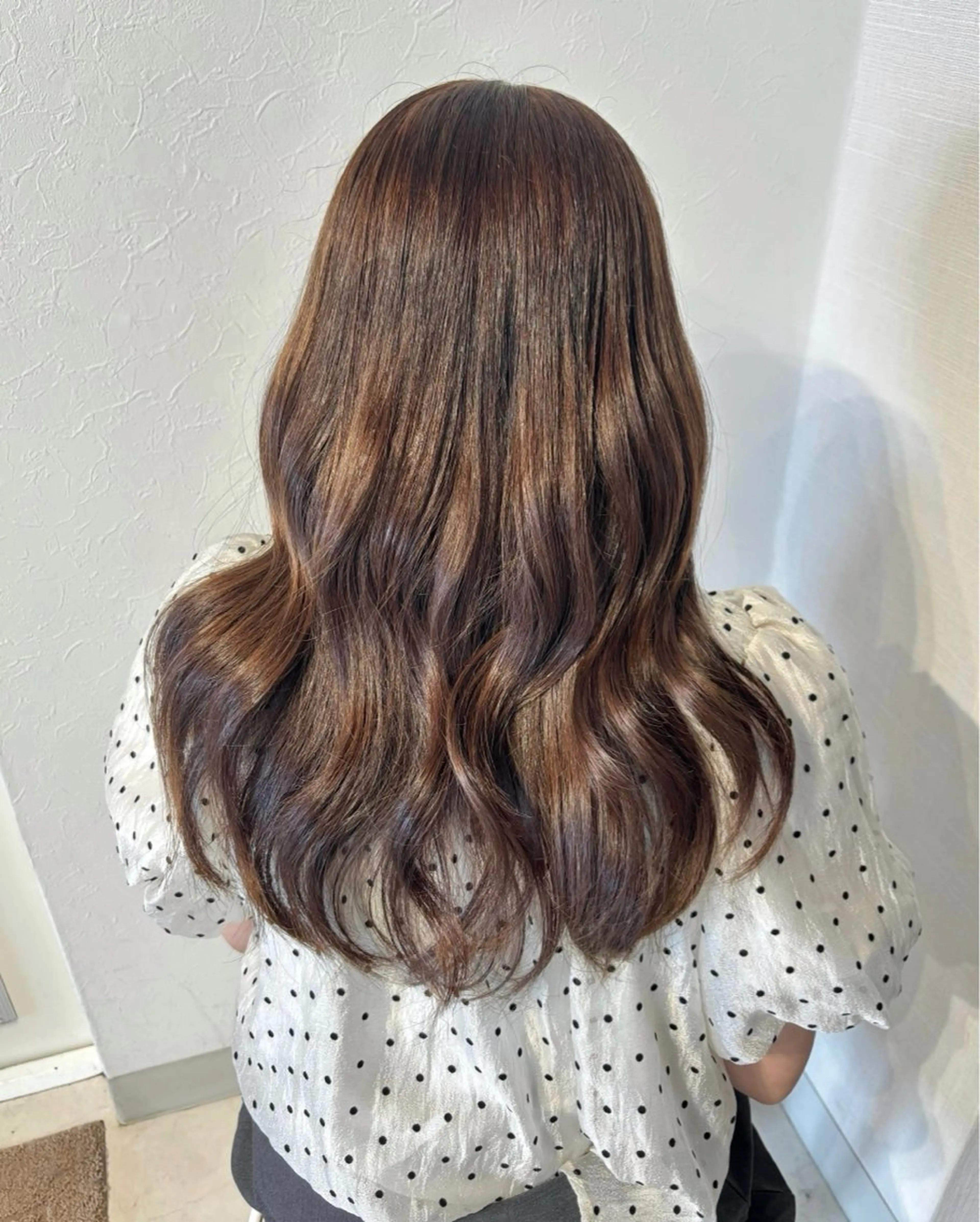 セミロング カラー ヘアカラー annuy ayanaのヘアスタイル