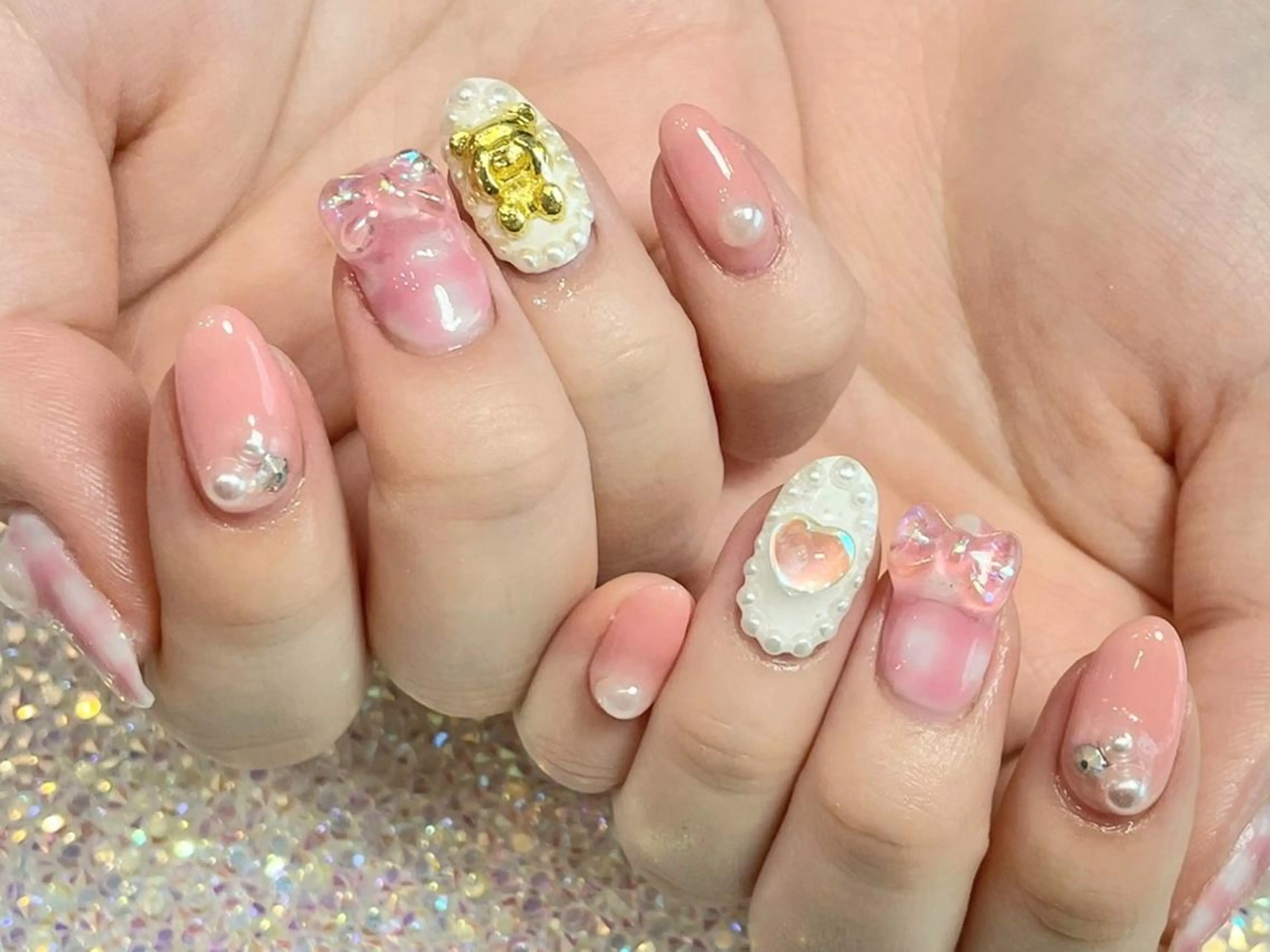 ネイル ハンドネイル Menail心斎橋筋 ギャル×韓国🇰🇷のネイルデザイン