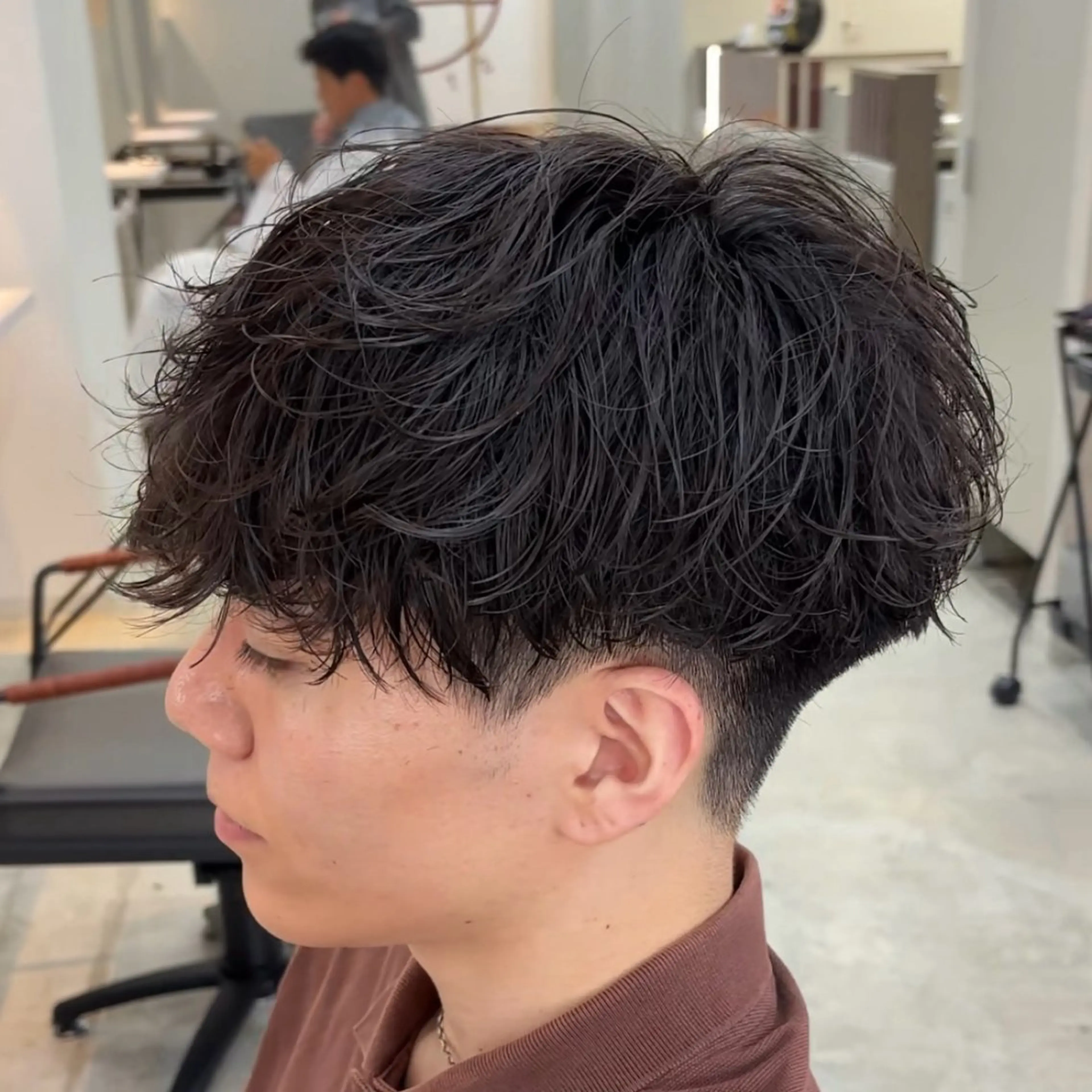 ショート パーマ メンズ カット パーマ STAND博多所属・⛽️STAND 博多⛽️のヘアスタイル