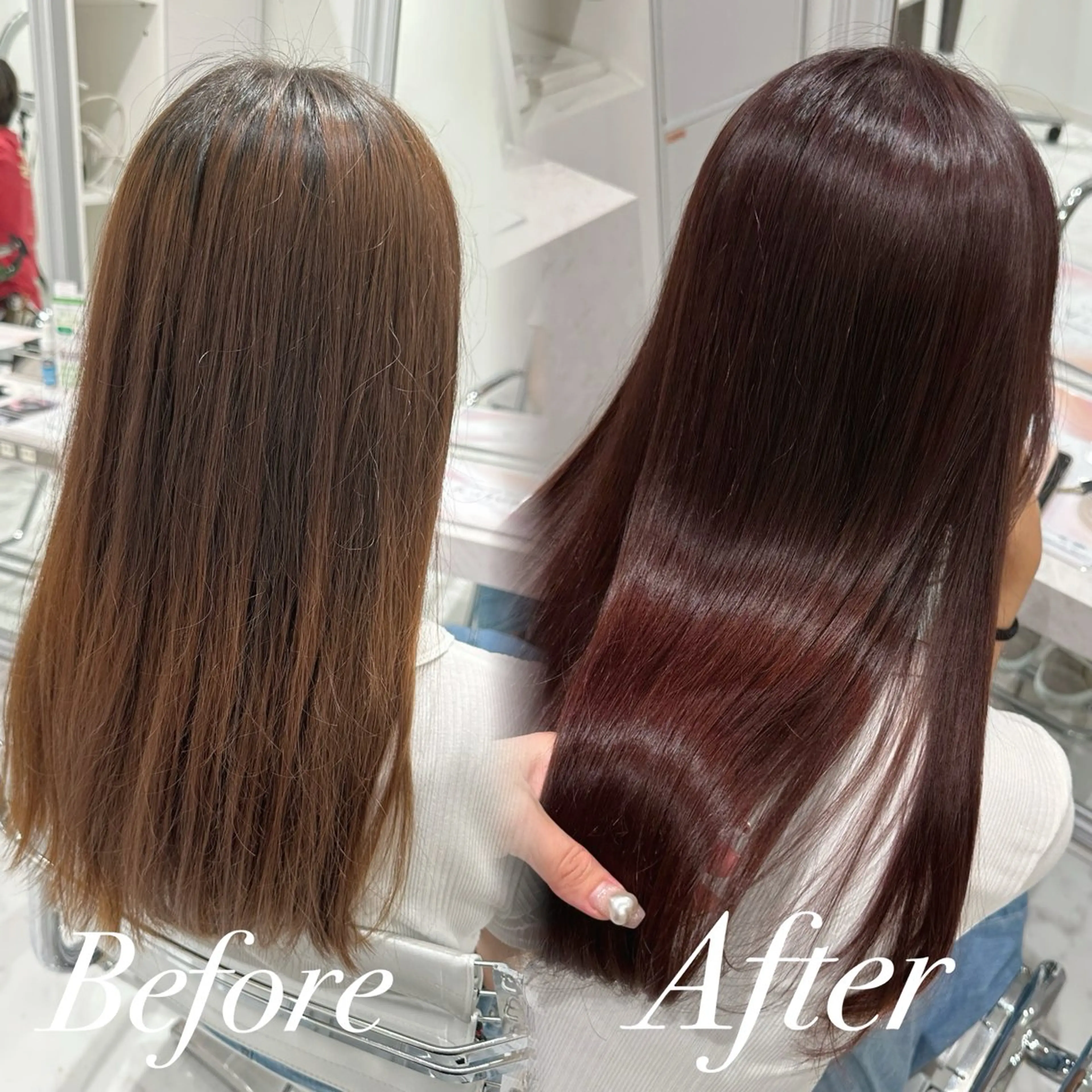 セミロング 韓国スタイル🇰🇷 児島葉月のヘアスタイル