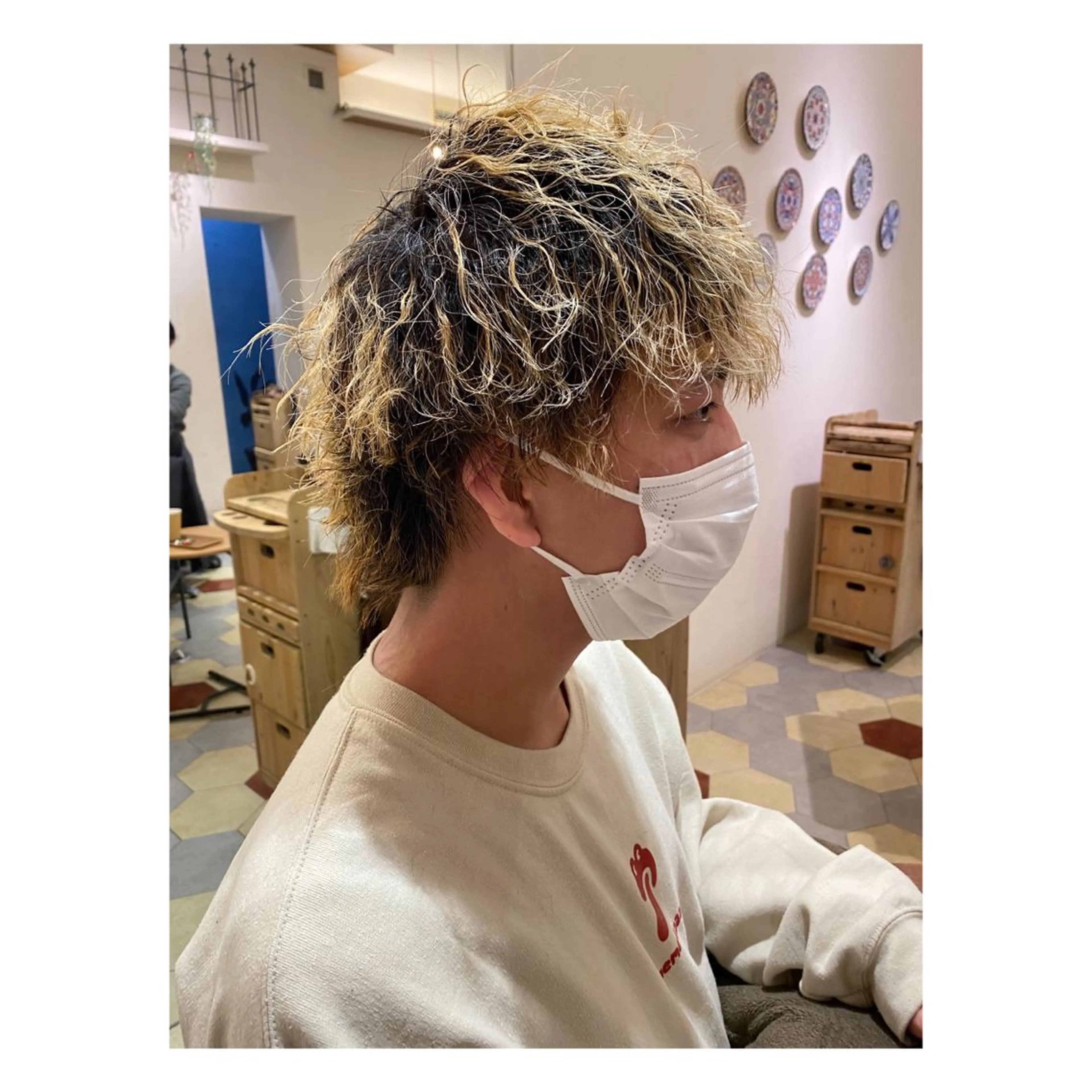 パーマ メンズ カット パーマ 菊池大一 パーマのヘアスタイル