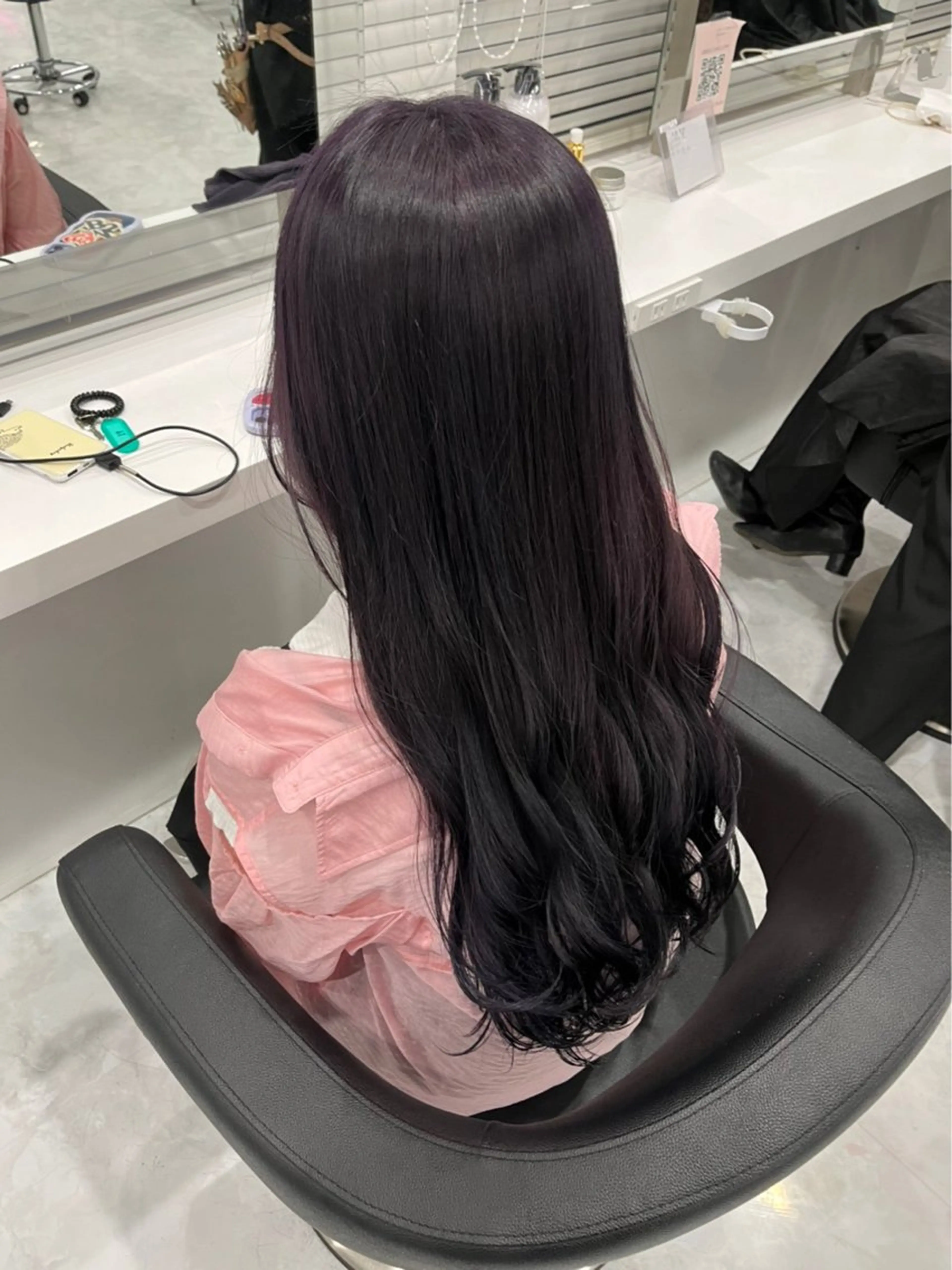 ロング カラー ディープラベンダー ラベンダーカラー ヘアカラー 💖トレンド夏 カラー💖FUTAのヘアスタイル