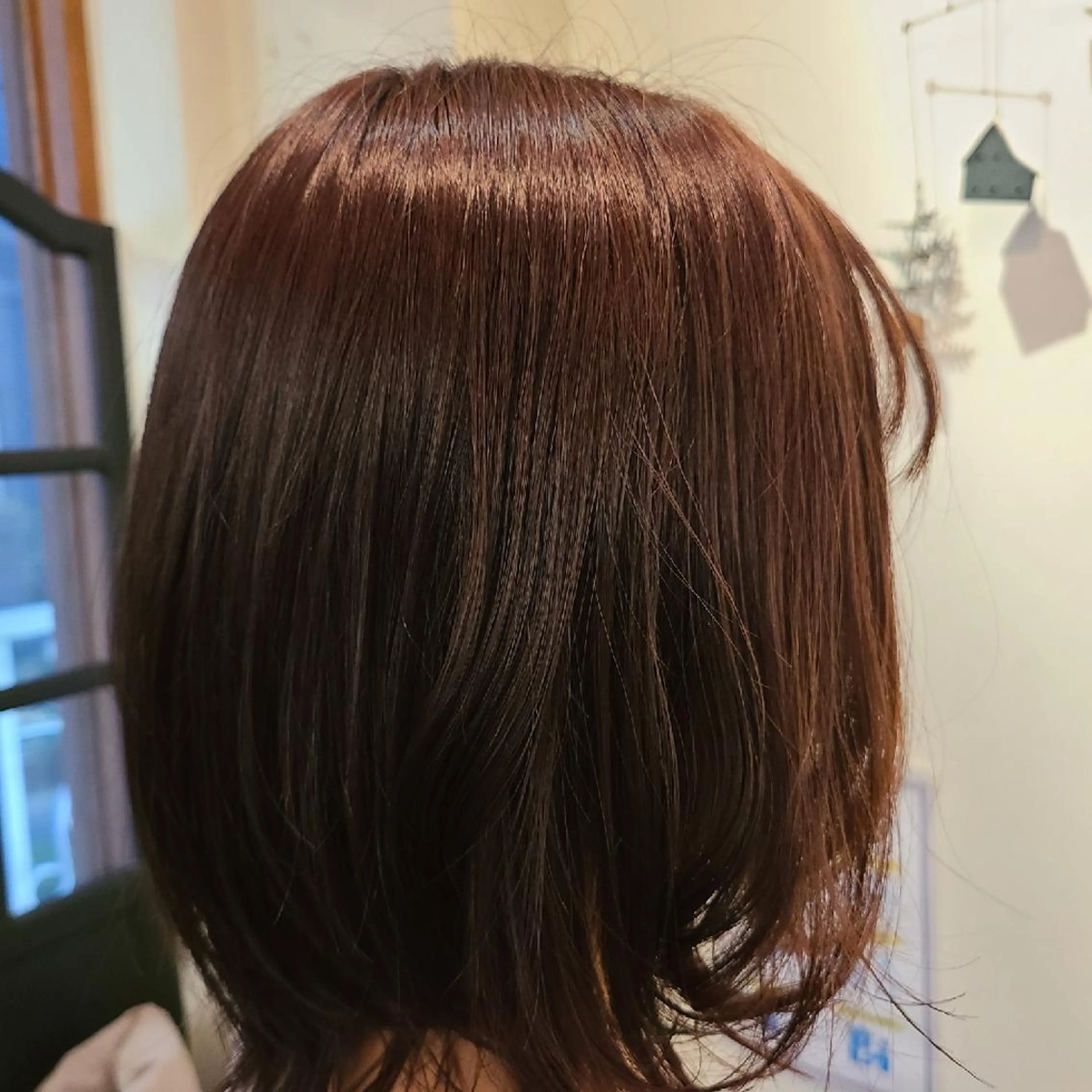 ミディアム カラー ボブ くびれヘア カット ヘアカラー トリートメント Hazumi Ayanoのヘアスタイル