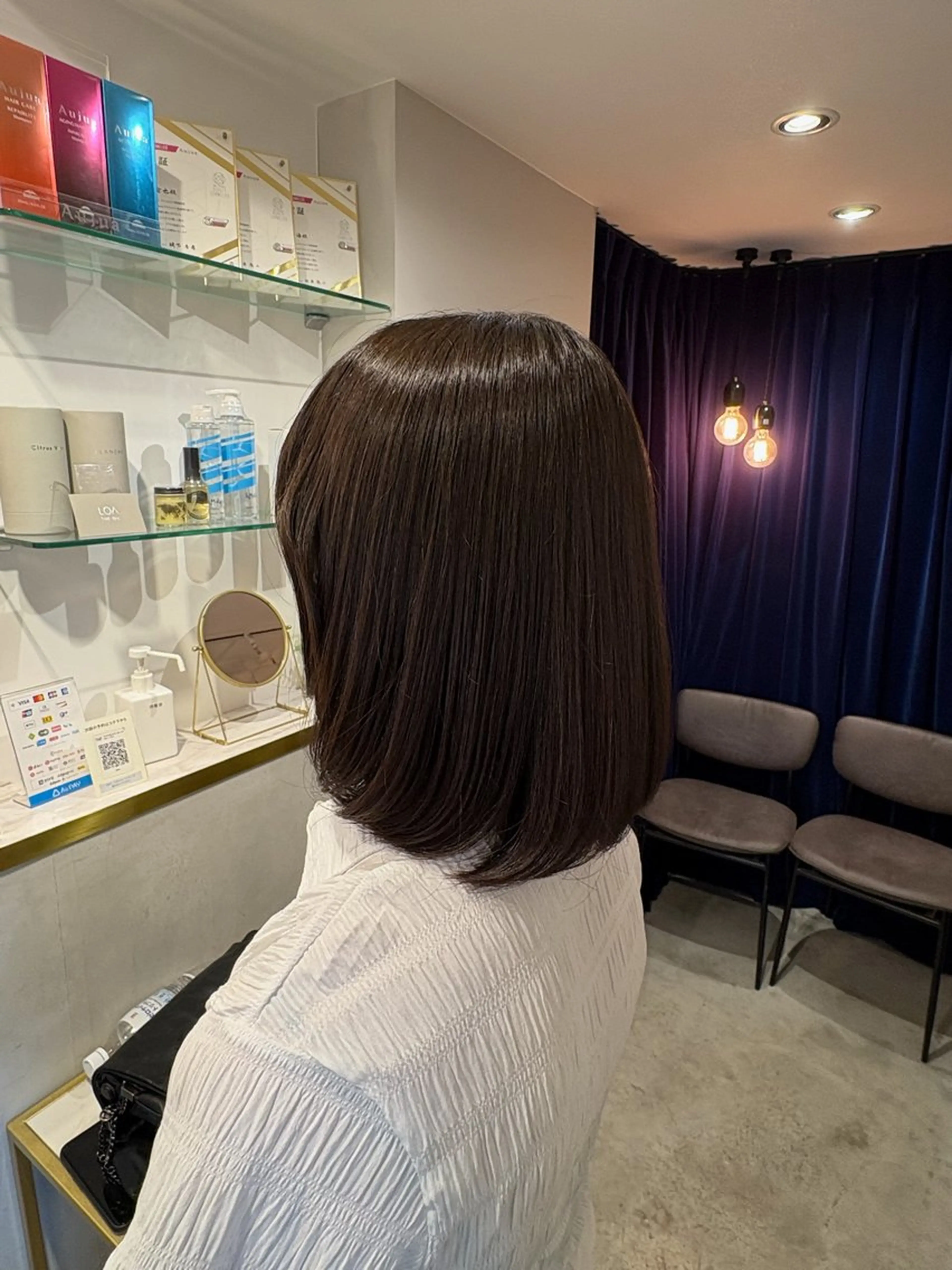 ミディアム り おのヘアスタイル