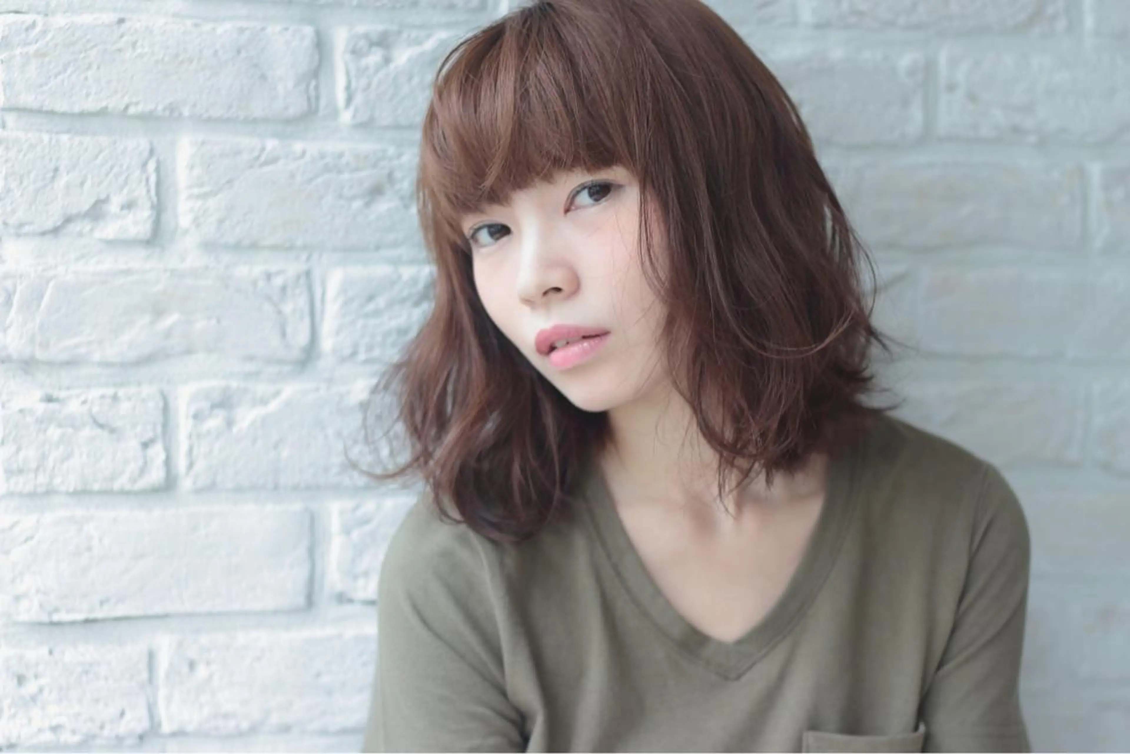 ミディアム gite カワムラナオキのヘアスタイル