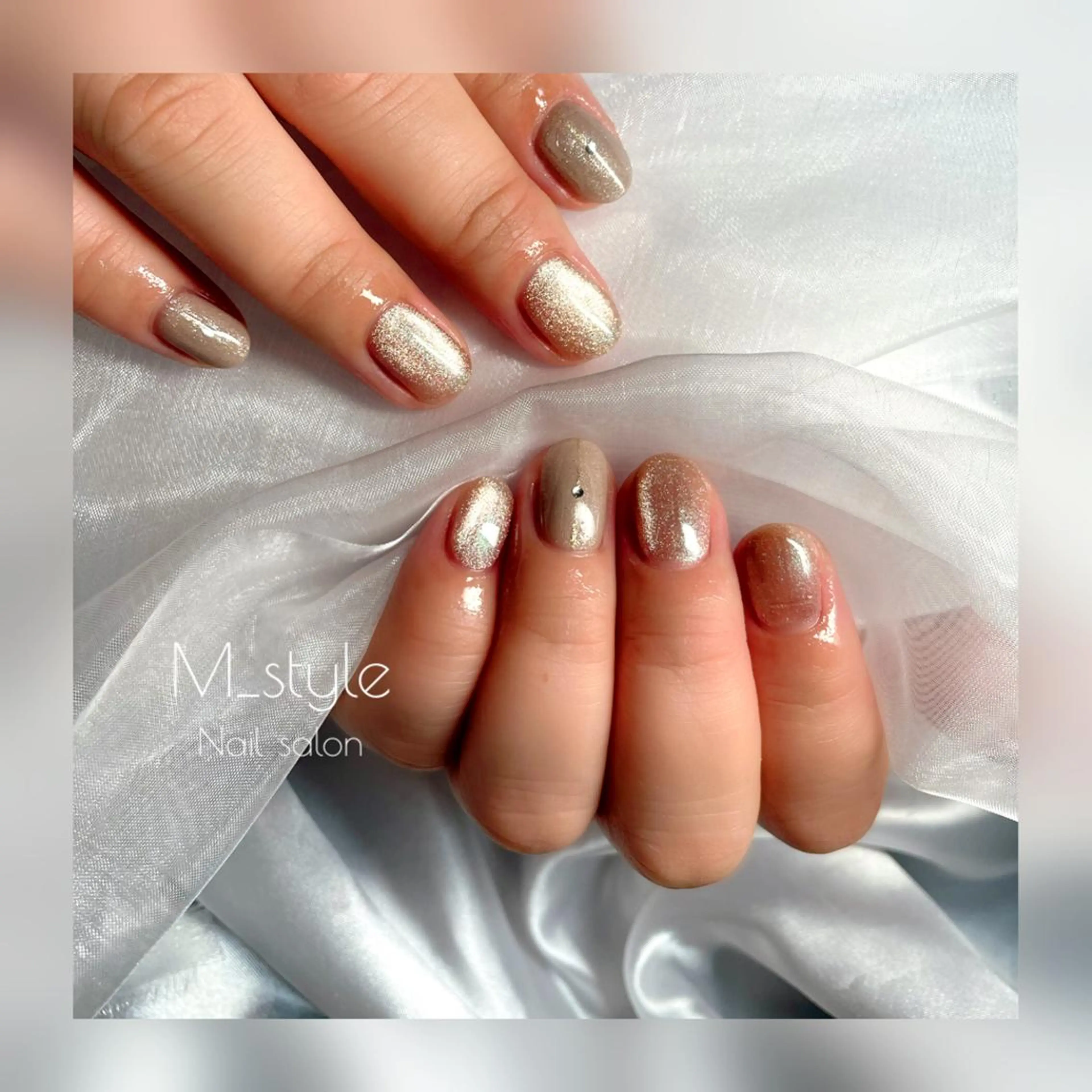 ショート ネイル 下妻市ﾈｲﾙｻﾛﾝ M_styleのネイルデザイン