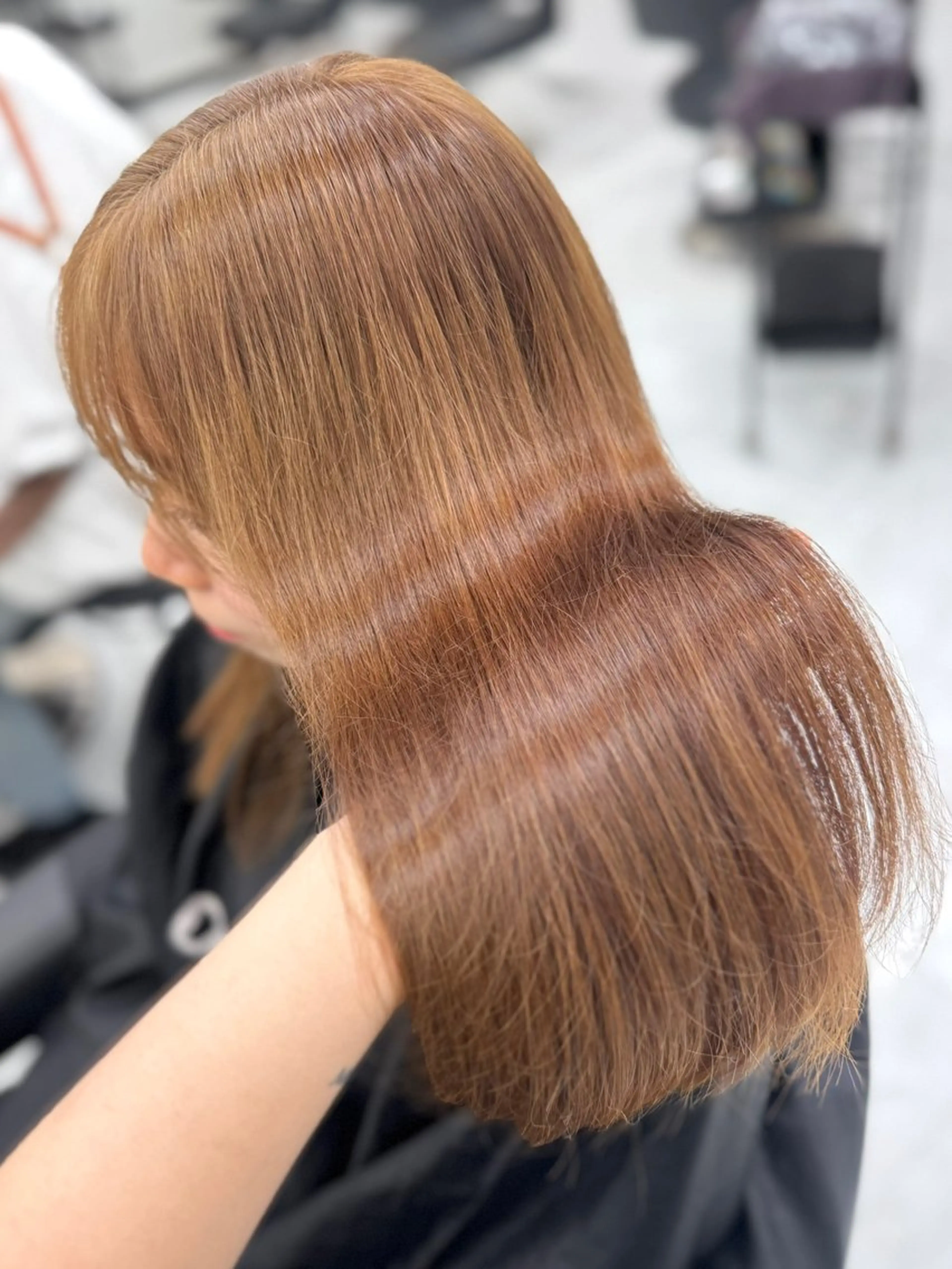 セミロング カラー ヘアアレンジ ヘアカラー トリートメント ヘッドスパ ヘアセット 🤍韓国ボブ /縮毛矯正🤍ひかりのヘアスタイル